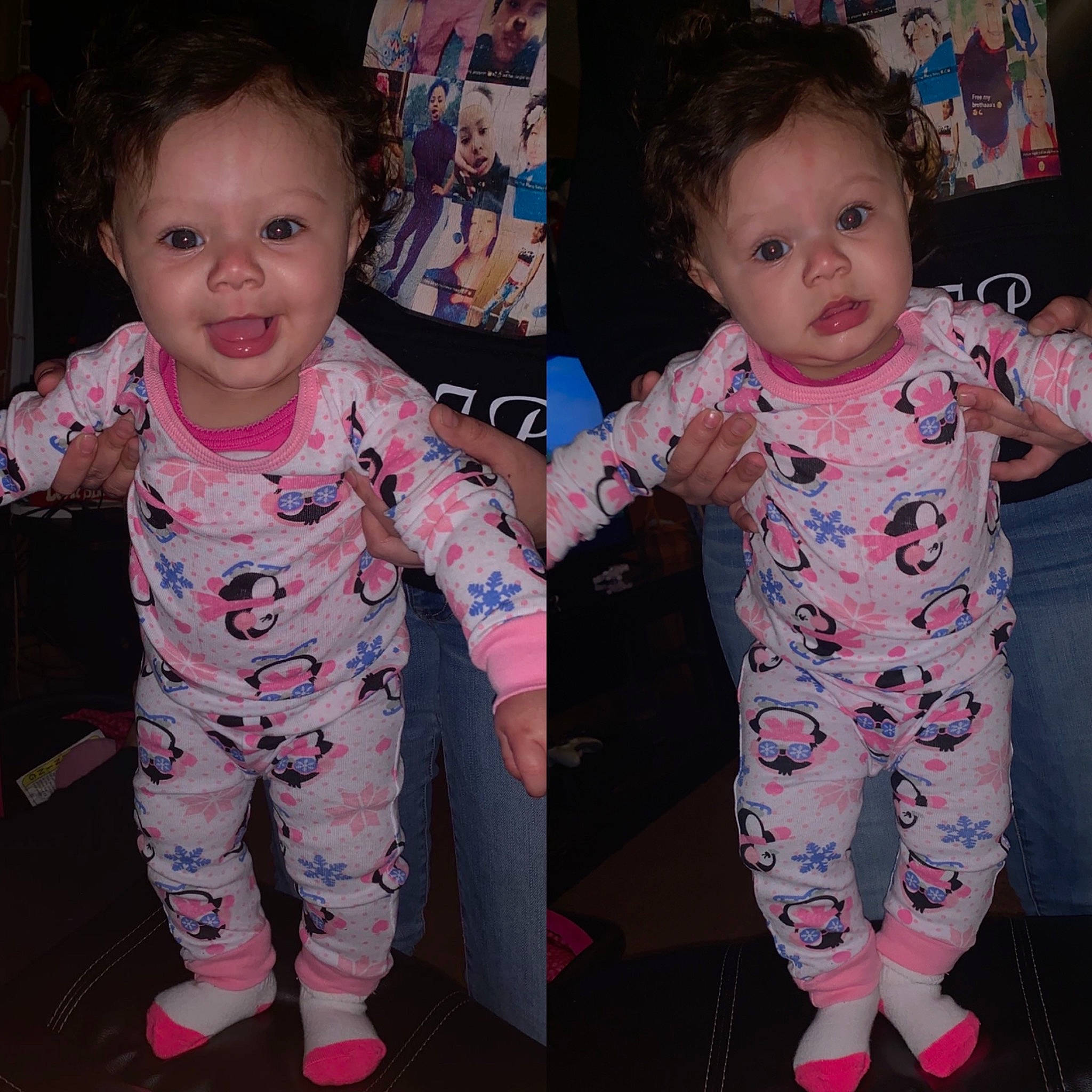 Ayana is registered to the contest to win money with this photo: child, day, design, girl, infant, material, outerwear, pattern, person, pink, product, skin, smile, textile, toddler