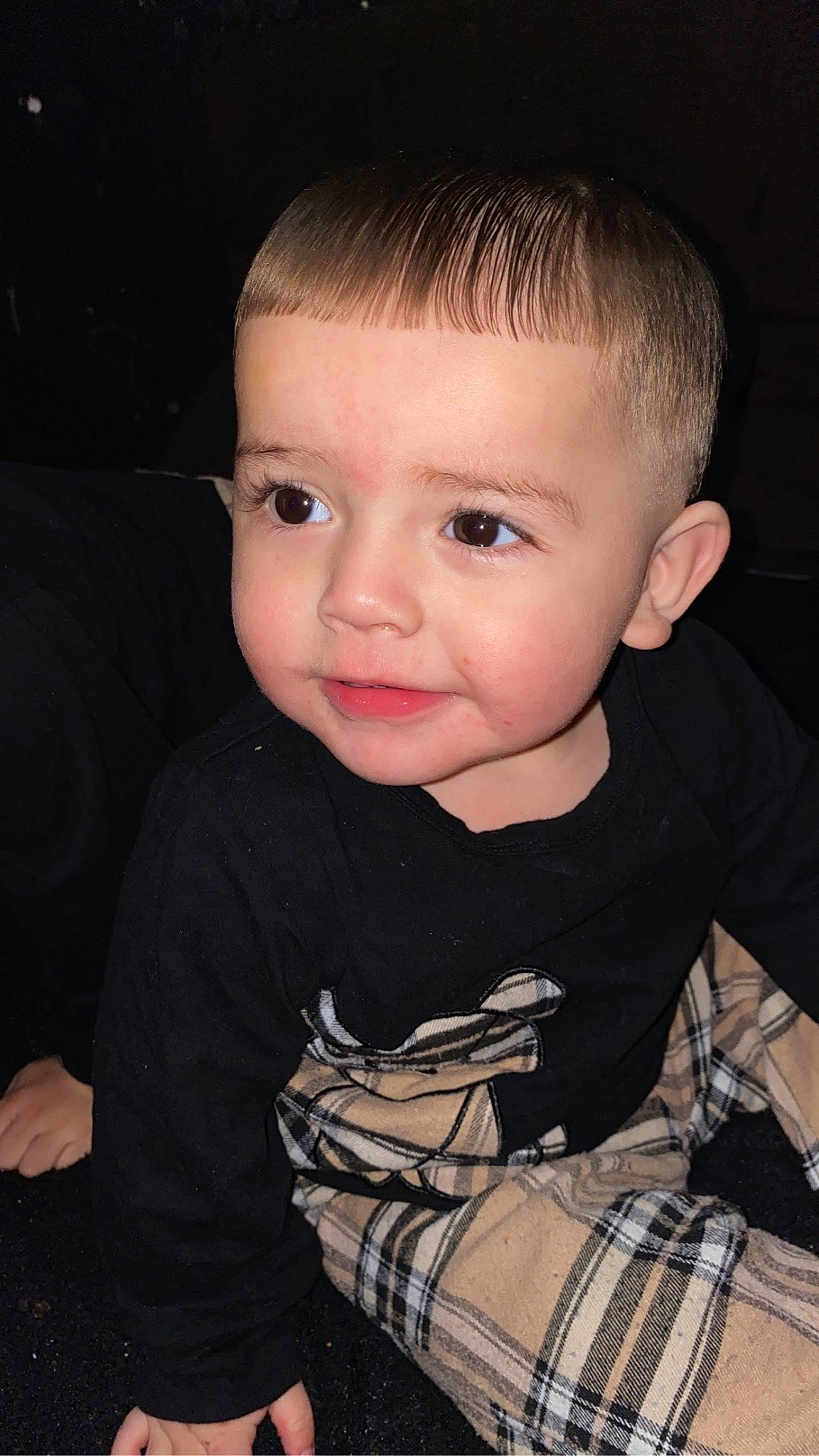 Axel joined the competition — help win amazing prizes! baby, baby_toddler_clothing, cheek, child, eyelash, flash_photography, fun, happy, iris, joy, no_expression, nose, pattern, person, plaid, sitting, skin, sleeve, smile, t_shirt