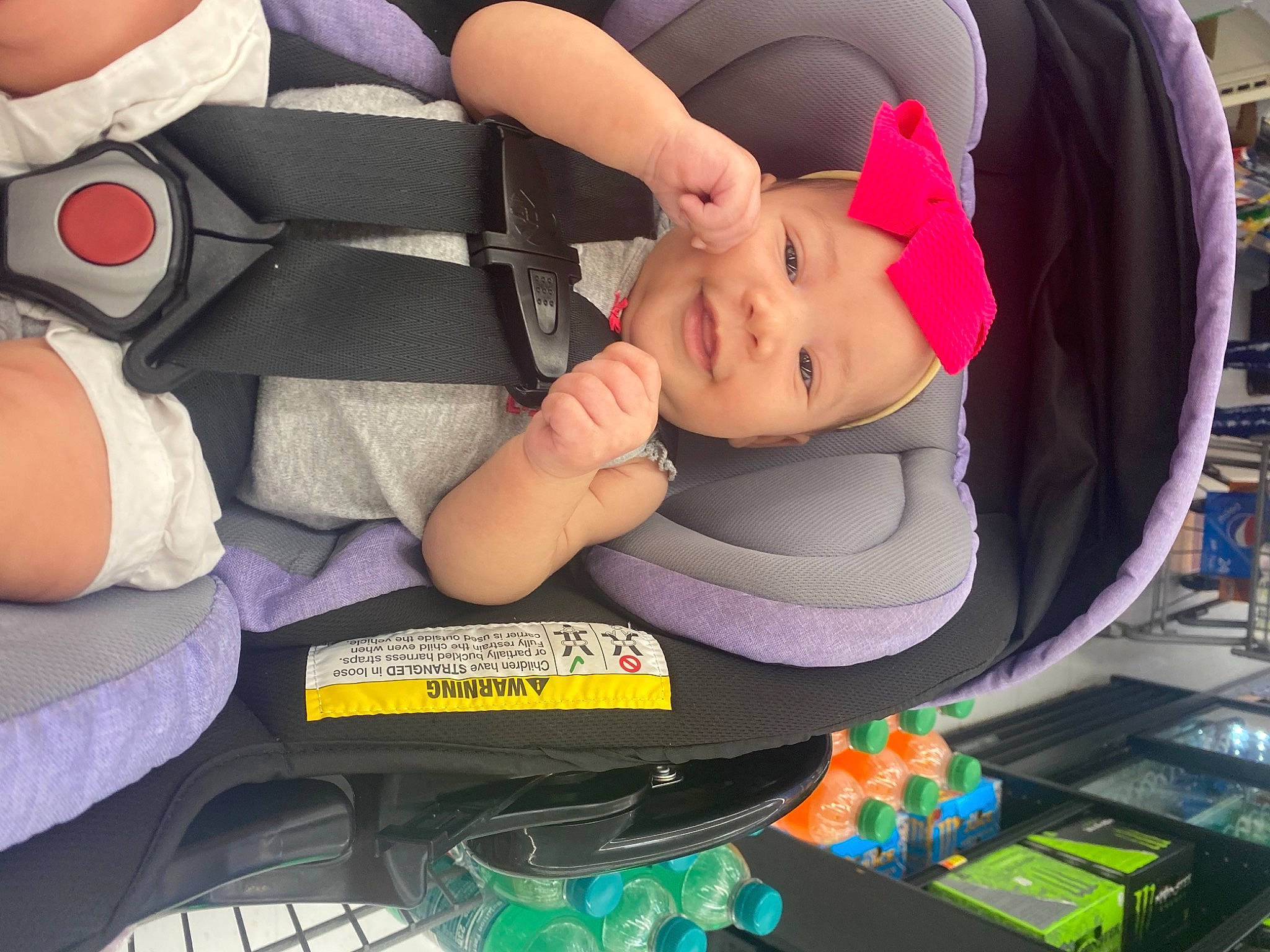 Jessica joined the competition — help win amazing prizes! auto_part, baby, baby_carriage, baby_in_car_seat, baby_products, car_seat, child, comfort, fun, headwear, health_care, knee, lap, mouth, nail, person, seat_belt, service, sitting, thigh