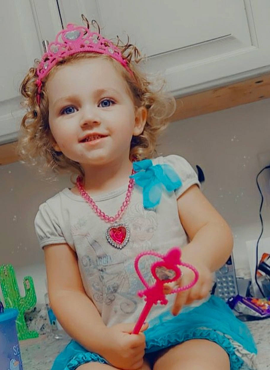 Oaklyn joined the competition — help win amazing prizes! baby_toddler_clothing, beauty, cheek, child, ear, eye, face, hairstyle, happy, head, headpiece, iris, jewellery, magenta, organ, person, pink, skin, sleeve, smile