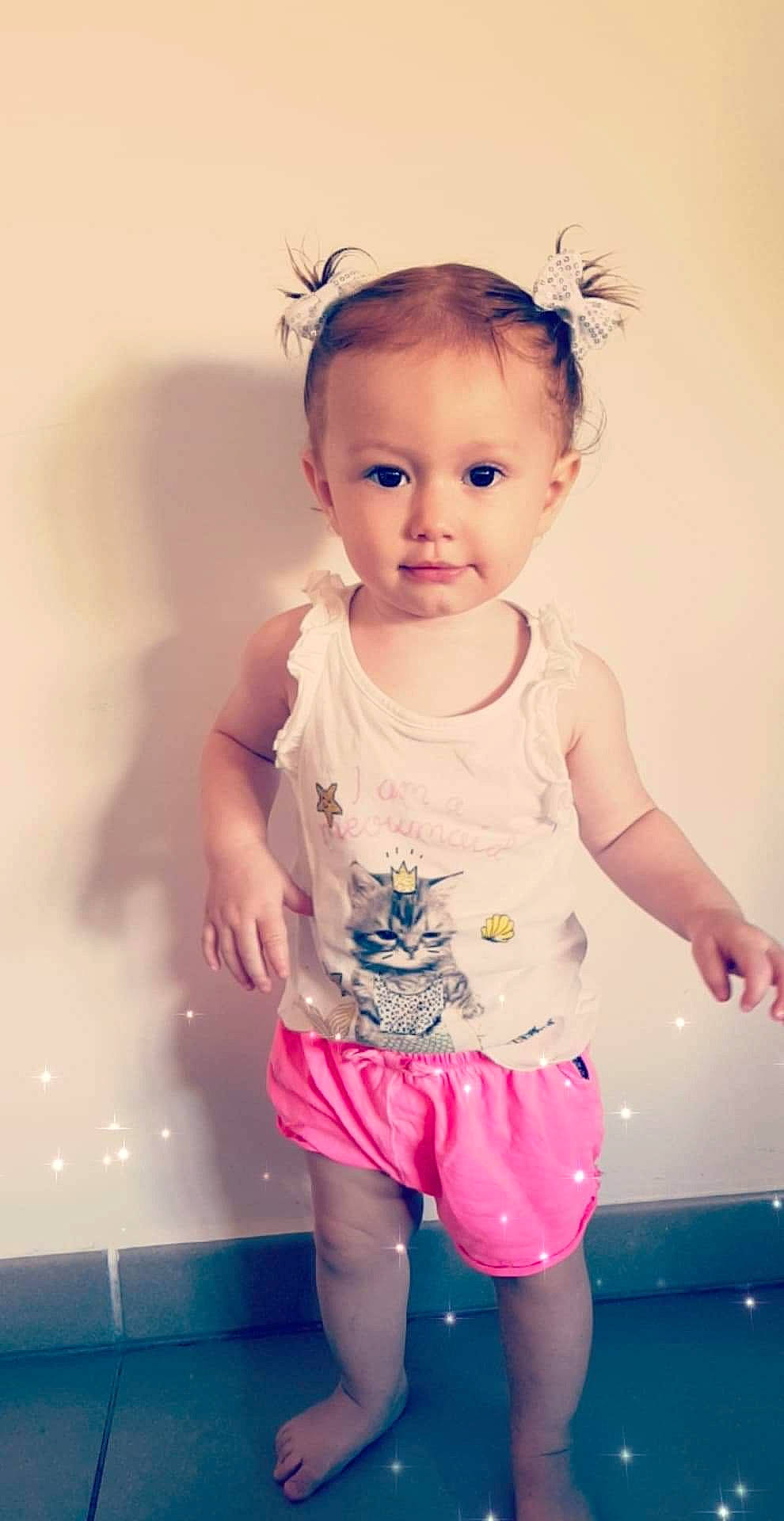 Emilya a rejoint le concours — aidez-le/la à gagner de superbes lots ! baby, baby_toddler_clothing, beauty, cheek, child, child_model, daughter, dress, eye, happy, iris, person, pink, play, skin, smile, standing, toddler