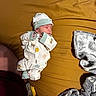 John joined the competition — help win amazing prizes! newborn, baby, sleeping, pajamas, hat, blanket, pacifier, bed, soft, cozy, infant, cute, child, resting, indoors, yellow, fabric, clothing, peaceful, portrait