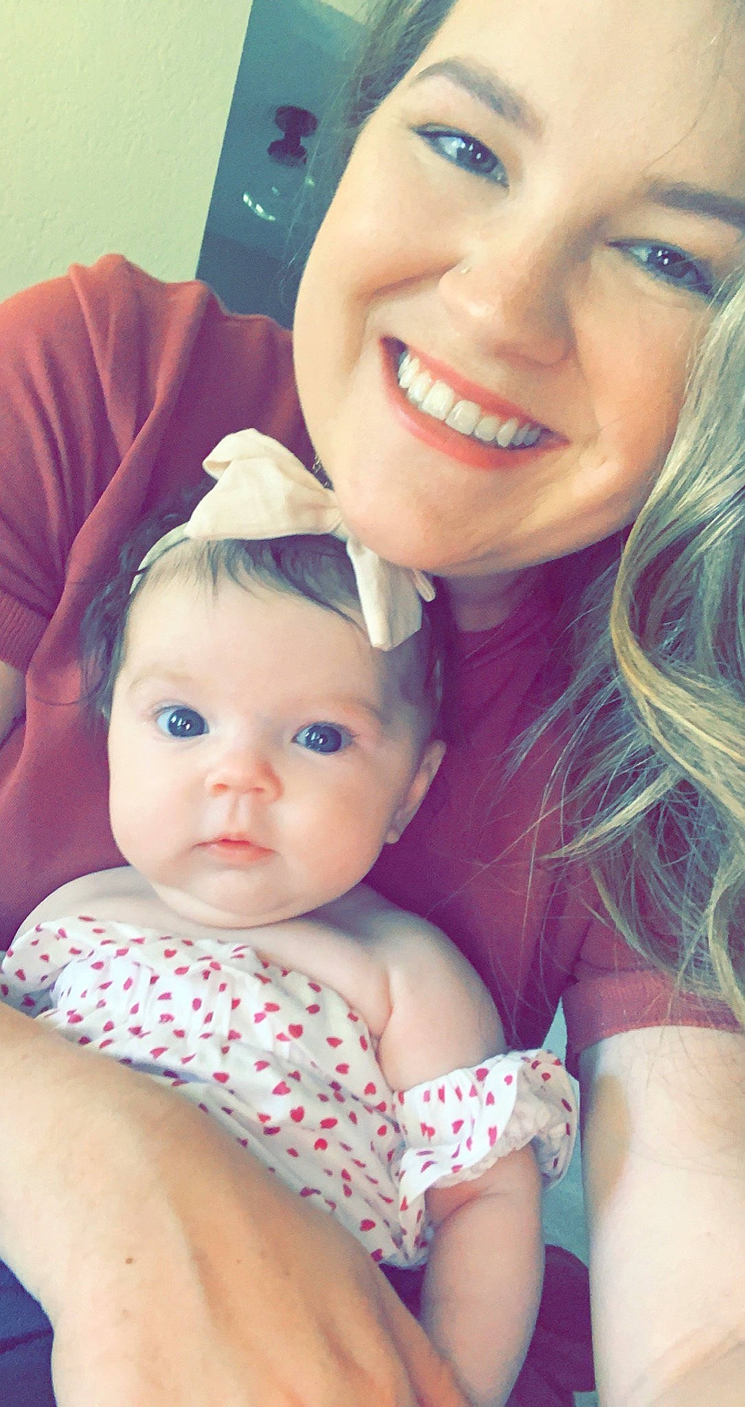 Scarlett joined the competition — help win amazing prizes! baby_toddler_clothing, blue, cheek, chin, eye, eyebrow, face, facial_expression, gesture, hair, happy, head, joy, lip, mouth, muscle, organ, person, shoulder, skin