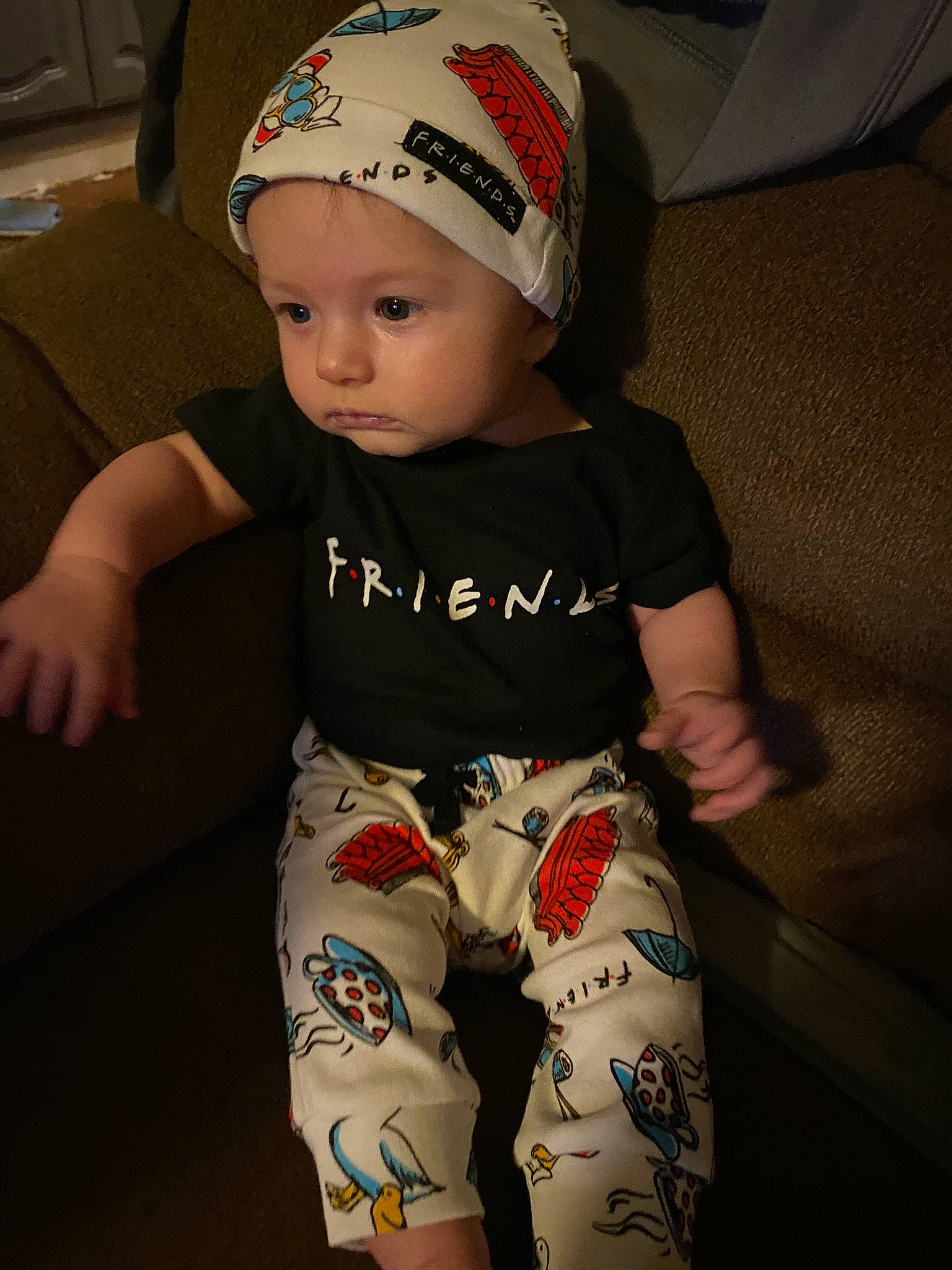 Maria joined the competition — help win amazing prizes! baby, baby_toddler_clothing, baseball_cap, cap, child, chin, elbow, face, fun, head, headwear, human_body, human_leg, knee, neck, pattern, person, skin, sleeve, t_shirt