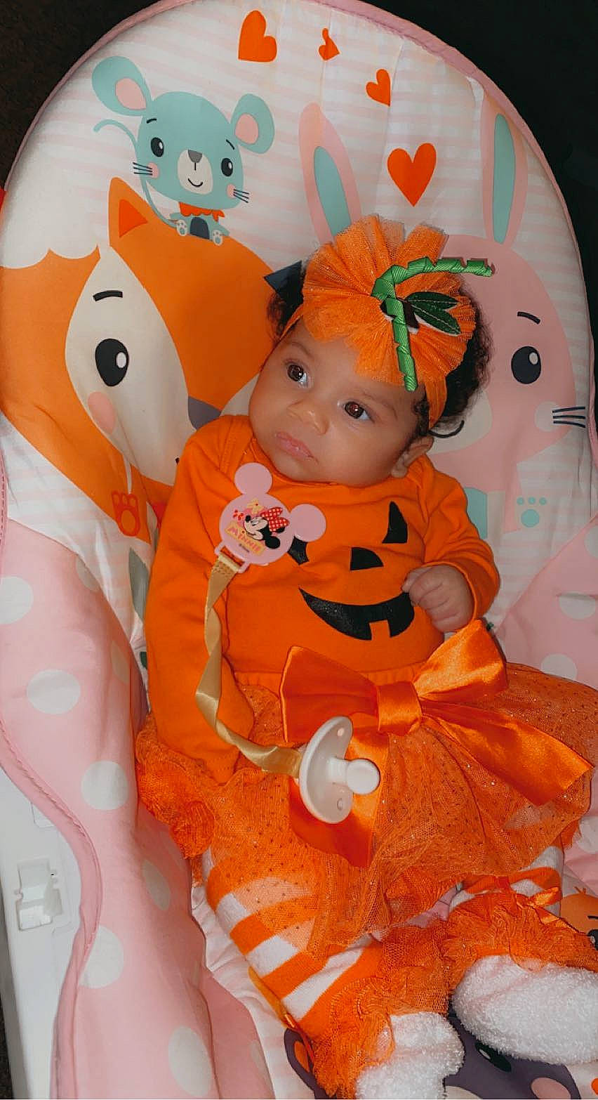 Lamyla joined the competition — help win amazing prizes! baby_products, baby_toddler_clothing, baby_toys, brown, calabaza, carmine, child, comfort, doll, headwear, linens, orange, pattern, peach, person, pink, plush, pumpkin, room, stuffed_toy
