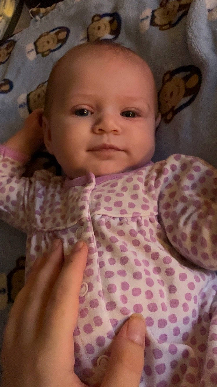 Lennon joined the competition — help win amazing prizes! baby, baby_toddler_clothing, cheek, comfort, eye, eyebrow, face, finger, head, human_body, iris, lip, mouth, neck, nose, person, pink, product, skin, sleeve