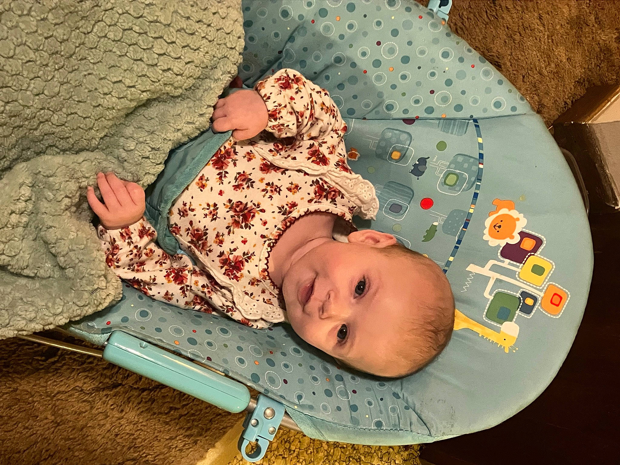 Lennon joined the competition — help win amazing prizes! baby, baby_products, baby_safety, baby_sleeping, baby_toddler_clothing, bedding, bedtime, cheek, child, comfort, headgear, linens, pattern, person, room, skin, sleep, toddler, tree, wood