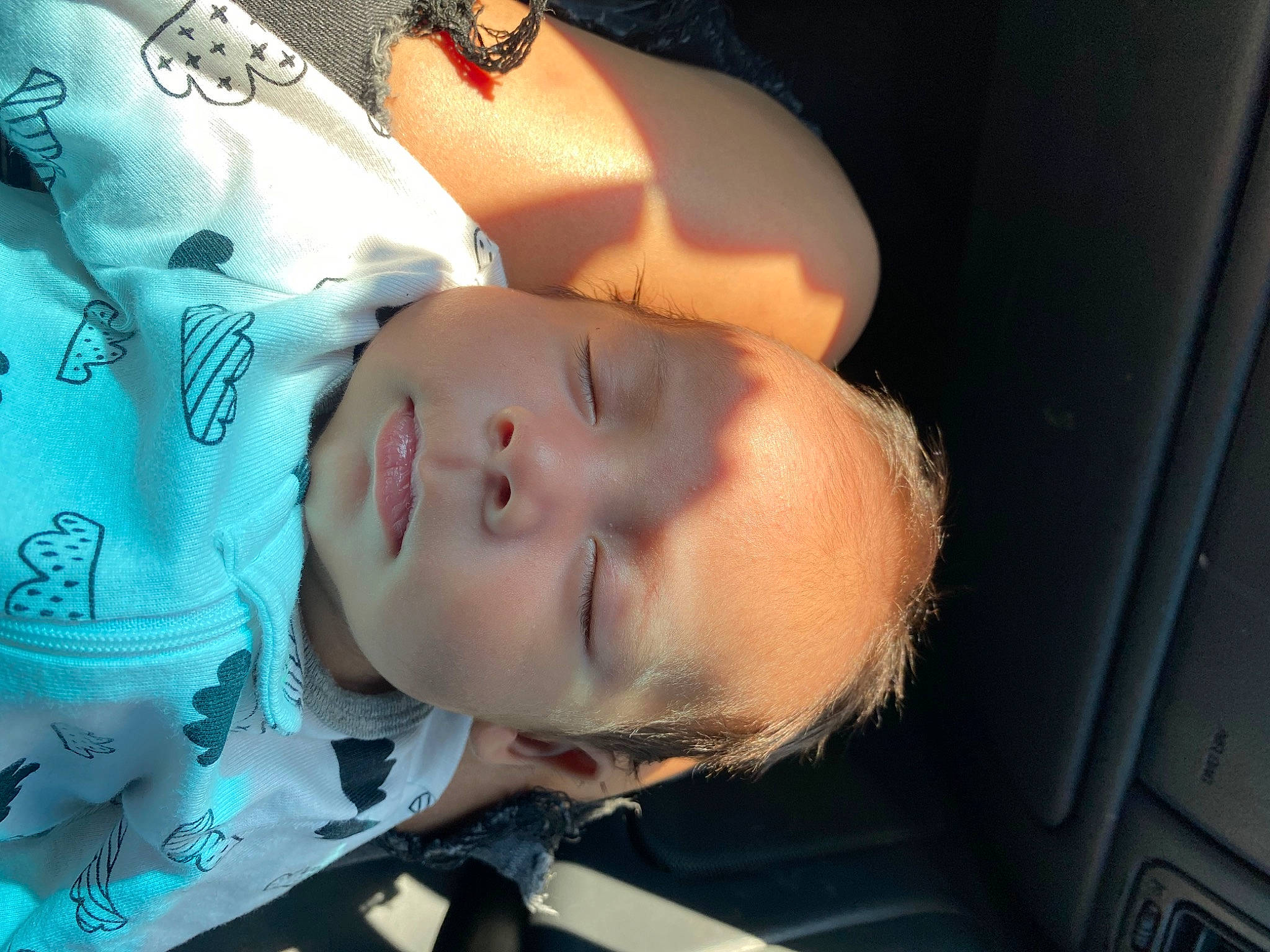 Adriel is registered to the contest to win money with this photo: baby, baby_products, baby_toddler_clothing, bedtime, cheek, child, comfort, eyebrow, eyelash, happy, iris, lip, mouth, nap, nose, pattern, person, room, skin, sleep
