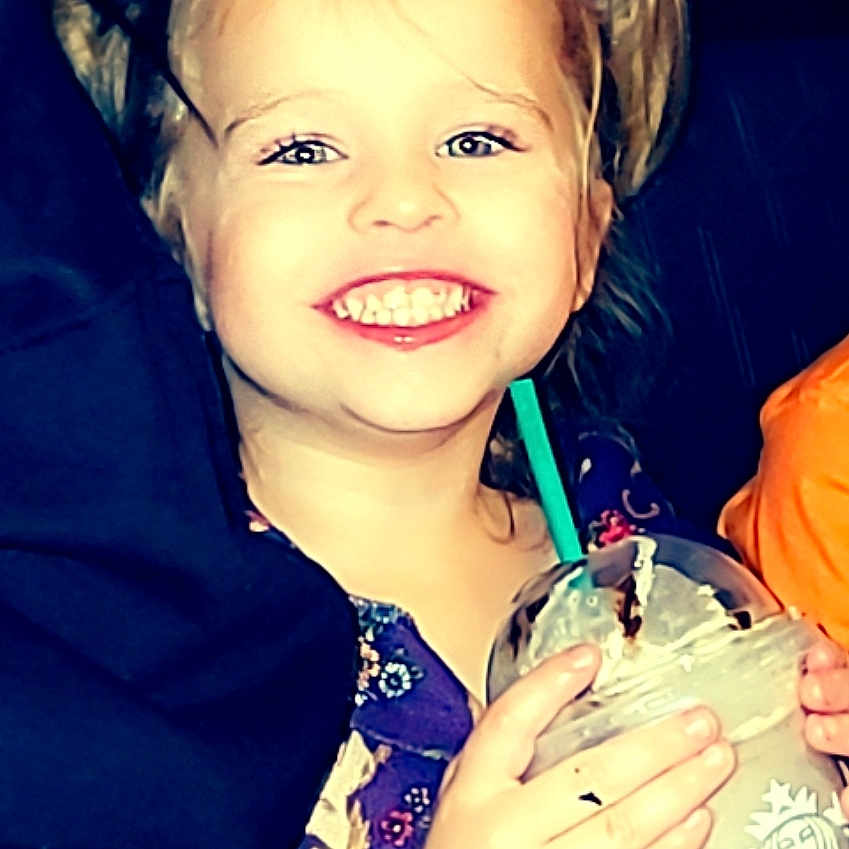 Serena-Rae is registered to the contest to win money with this photo: baby, beverage, bodypart, cream, cup, dessert, face, finger, food, hand, happy, head, icecream, juice, milk, person, photography, portrait, smile, smoothie