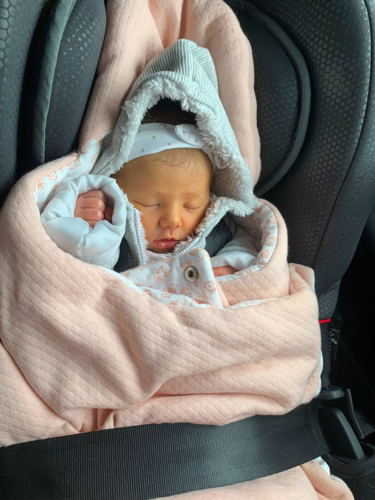 Judith a rejoint le concours — aidez-le/la à gagner de superbes lots ! arm, auto_part, baby, baby_carriage, baby_products, baby_safety, baby_toddler_clothing, car_seat, child, comfort, eye, eyebrow, face, finger, flash_photography, fun, gesture, hair, hand, happy