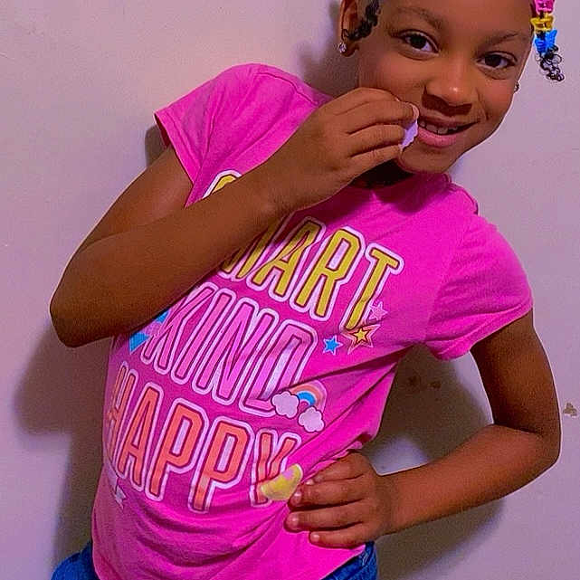 Zykeria joined the competition — help win amazing prizes! accessories, blouse, bracelet, child, clothing, earring, face, female, food, girl, head, jeans, jewelry, pants, person, photography, portrait, purple, sweets, t_shirt