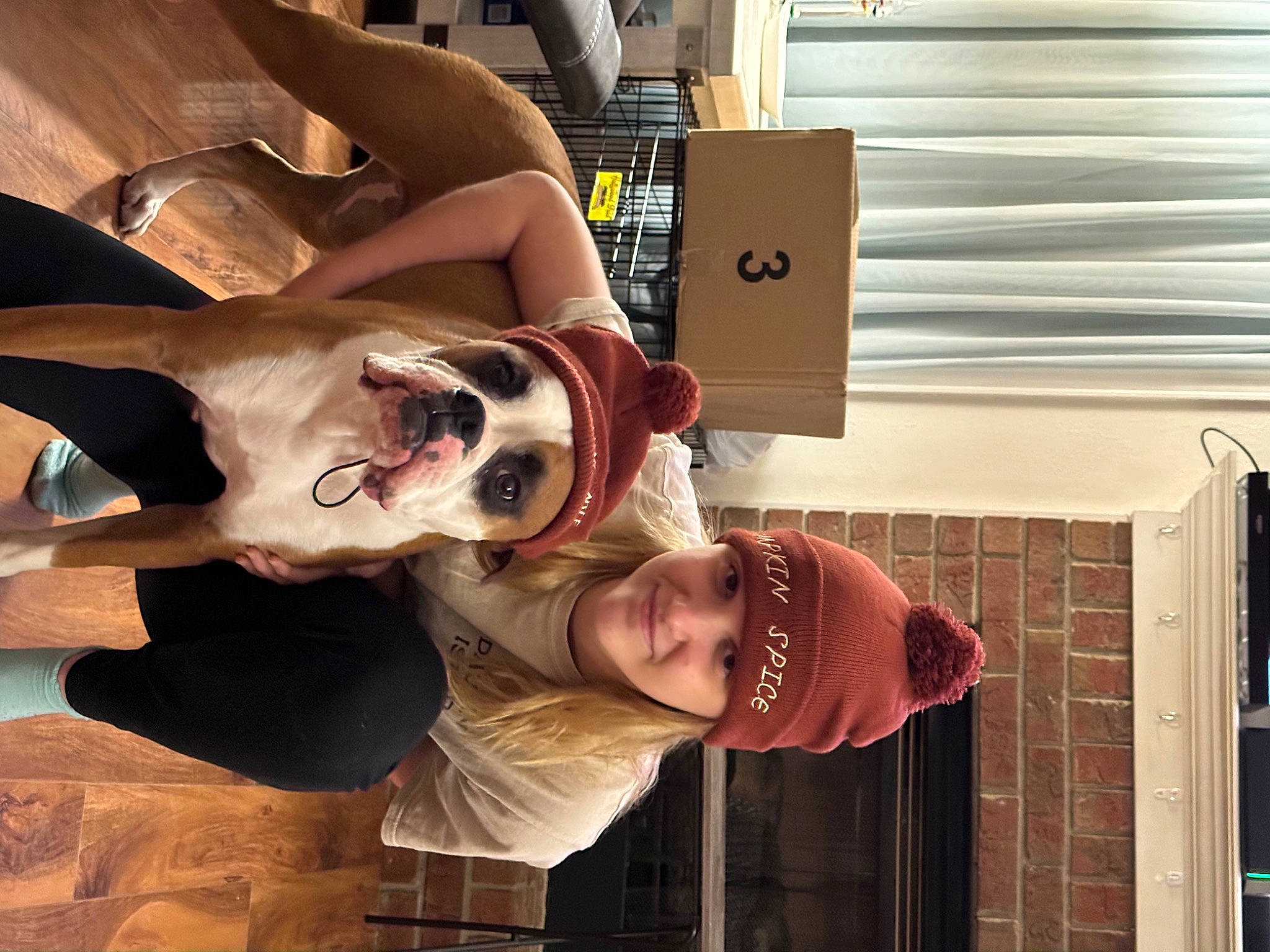 Gabbie joined the competition — help win amazing prizes! bookcase, companion_dog, dog_breed, eyewear, fawn, flash_photography, flesh, fun, fur, gesture, happy, mammal, room, selfie, smile, sunglasses, window_blind, window_covering, wood