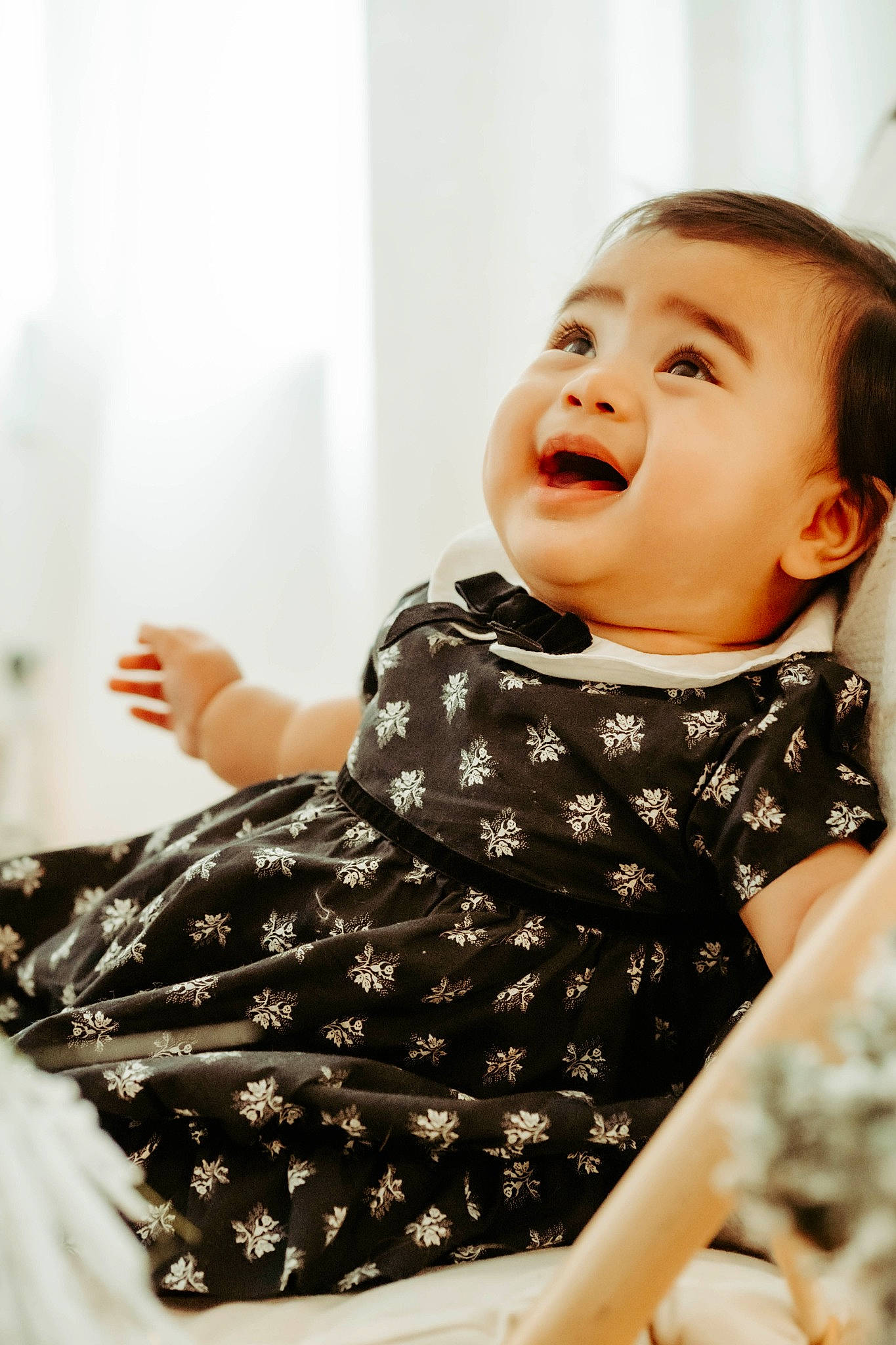 Reylynne Rose joined the competition — help win amazing prizes! arm, baby, baby_toddler_clothing, cheek, collar, comfort, dress_shirt, elbow, finger, flash_photography, gesture, happy, neck, pattern, person, shoulder, skin, sleeve, smile, standing