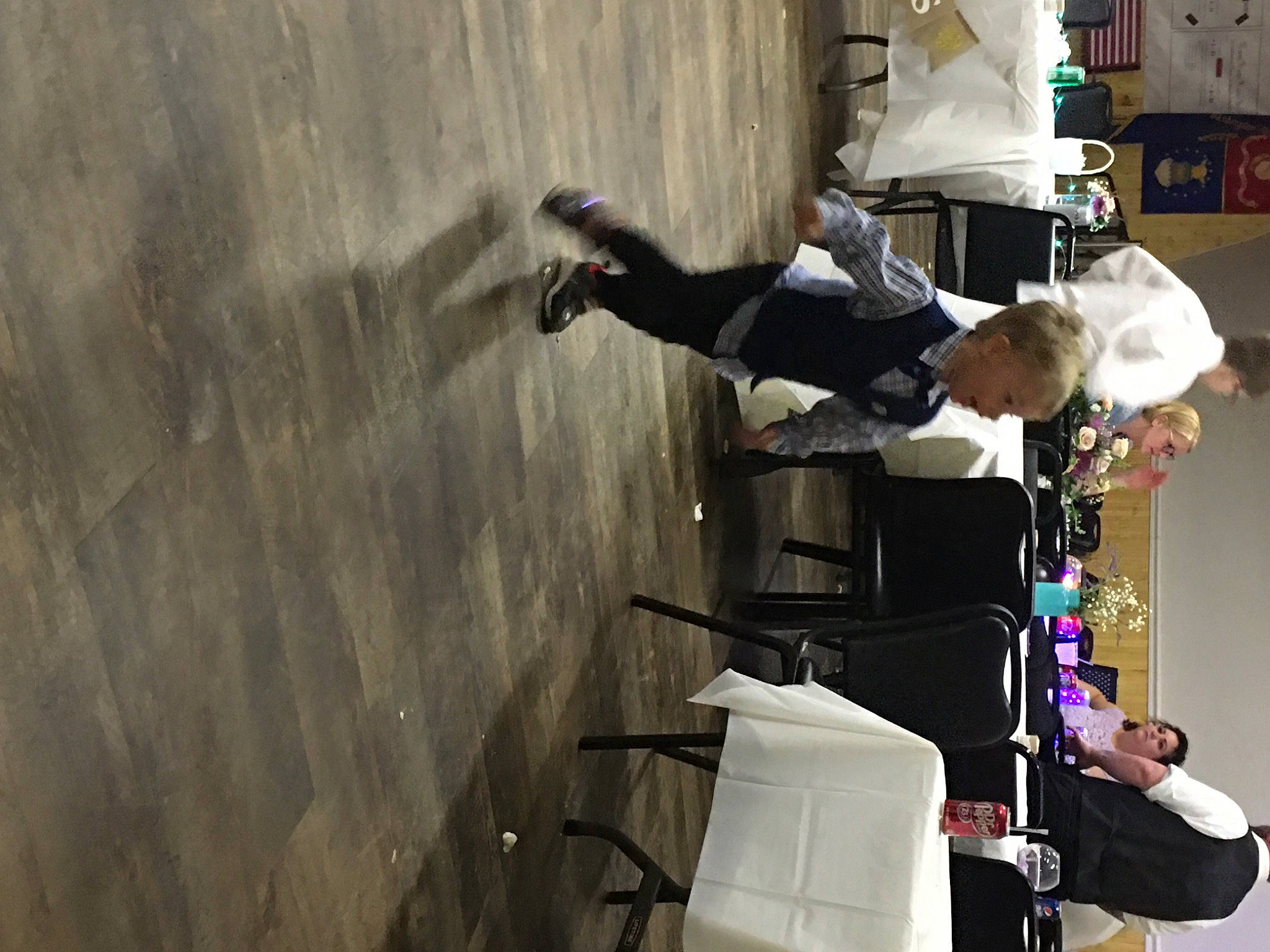 Mason joined the competition — help win amazing prizes! chair, concrete, engineering, fun, hat, machine, person, plaster, room, suit, visual_arts, white