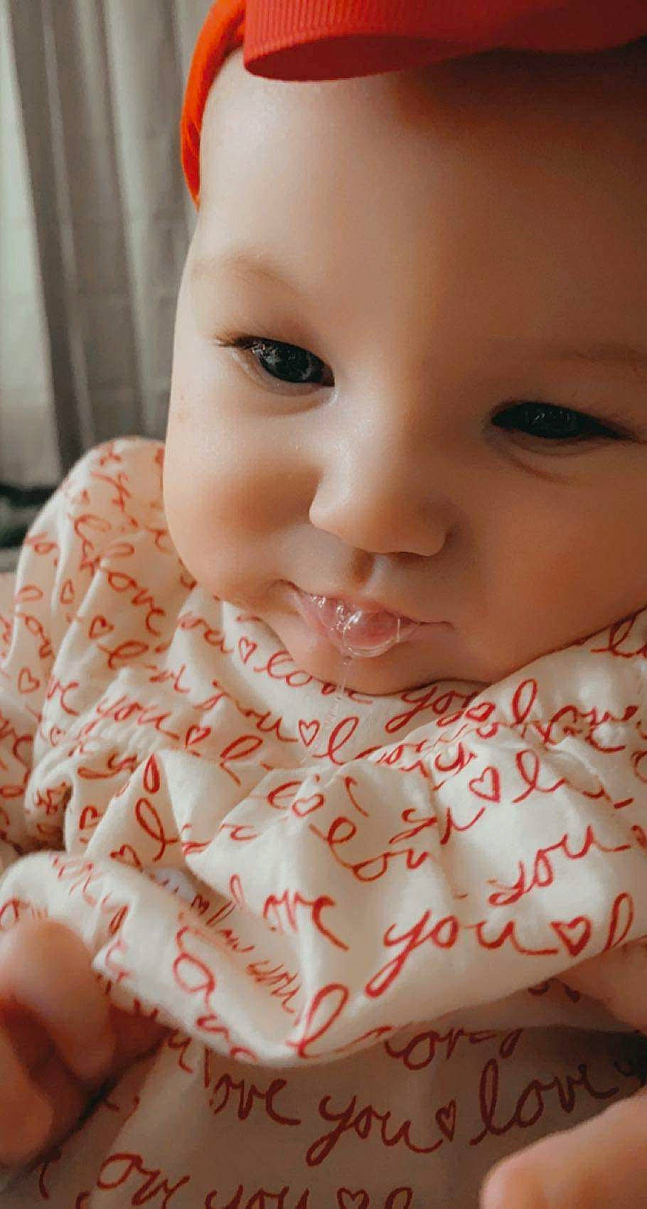 Camellia joined the competition — help win amazing prizes! baby, baby_toddler_clothing, beauty, cheek, child, eyelash, face, finger, happy, iris, linens, lip, mouth, neck, nose, pattern, person, pink, skin, sleeve