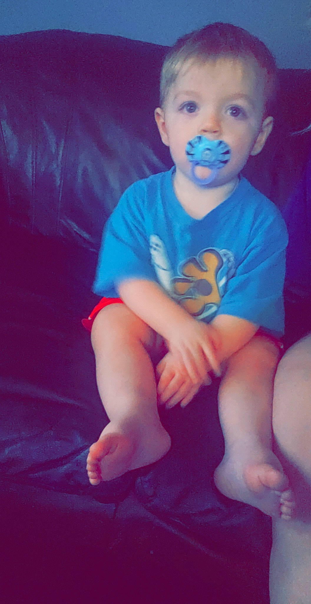 Kai joined the competition — help win amazing prizes! azure, baby_toddler_clothing, blue, cheek, chin, cool, facial_expression, flash_photography, happy, head, human_body, iris, leg, mouth, nose, person, pink, skin, sleeve, smile