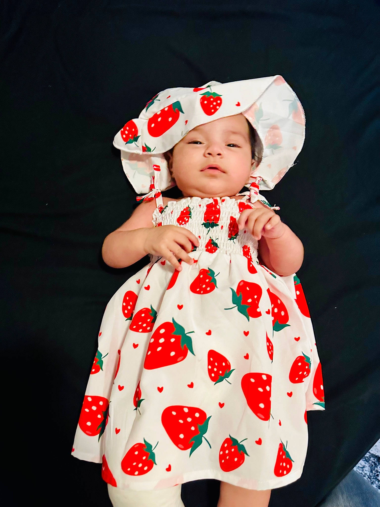 Ava Reign joined the competition — help win amazing prizes! baby, baby_toddler_clothing, carmine, child, costume, day_dress, dress, event, fashion_accessory, fashion_design, happy, hat, headgear, headwear, lip, magenta, one_piece_garment, pattern, person, pink