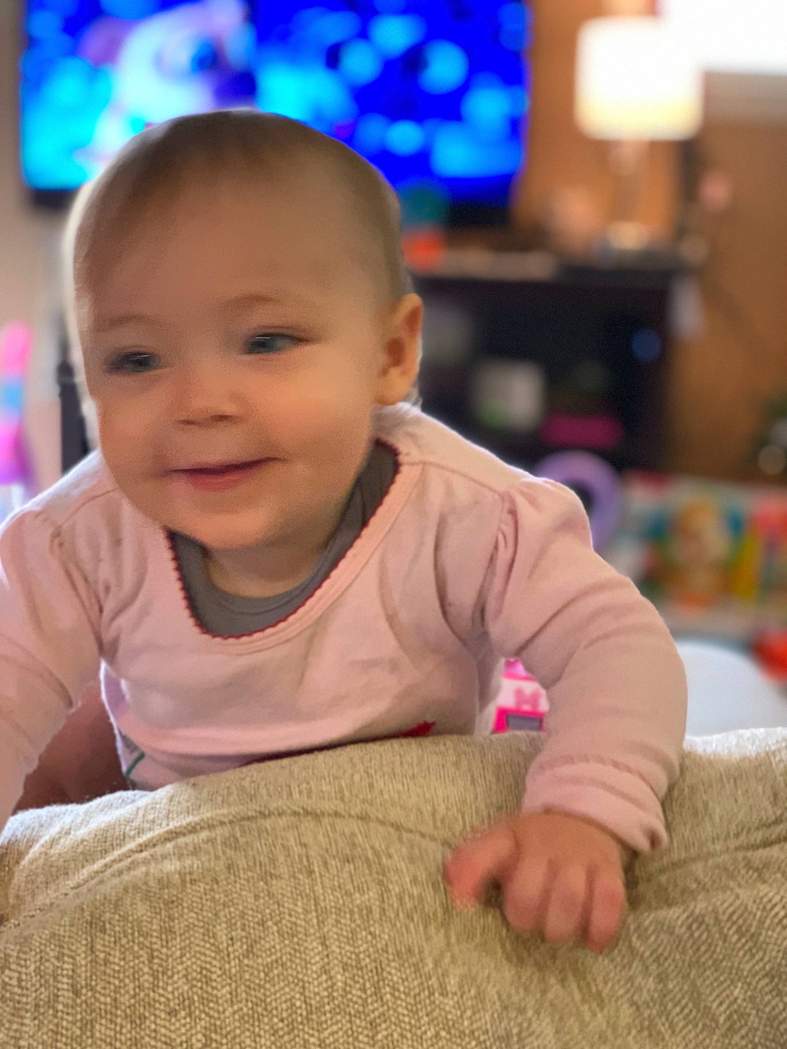 Roxy joined the competition — help win amazing prizes! baby, beauty, cheek, child, crawling, face, head, joy, person, play, skin, smile, toddler, tummy_time