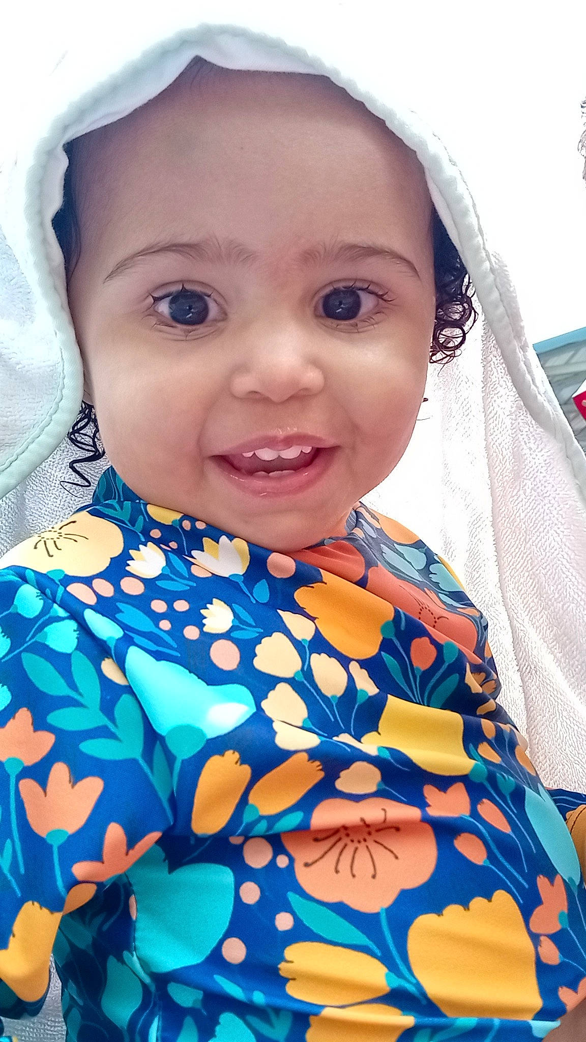 Cosima joined the competition — help win amazing prizes! azure, child, chin, cool, eyebrow, eyelash, fun, hairstyle, happy, headgear, human, iris, lip, nose, outerwear, person, pink, skin, sleeve, smile