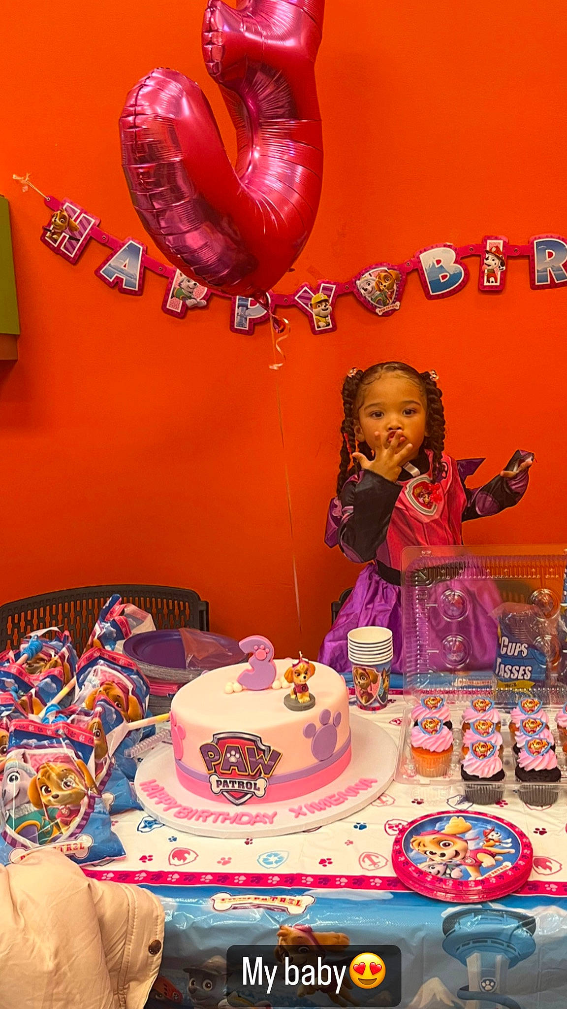 Ximenna is registered to the contest to win money with this photo: birthday_cake, birthday_party, cake, cake_decorating, coffee_cup, cup, decoration, dishware, drinkware, food, person, pink, plate, purple, saucer, serveware, sugar_cake, table, tableware, teacup