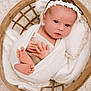 Florence joined the competition — help win amazing prizes! baby, blanket, closeup, cozy, cream, cute, delicate, headband, indoors, infant, newborn, peaceful, portrait, resting, sleepy, soft_texture, tiny_feet, white, wooden_basket, wrapped