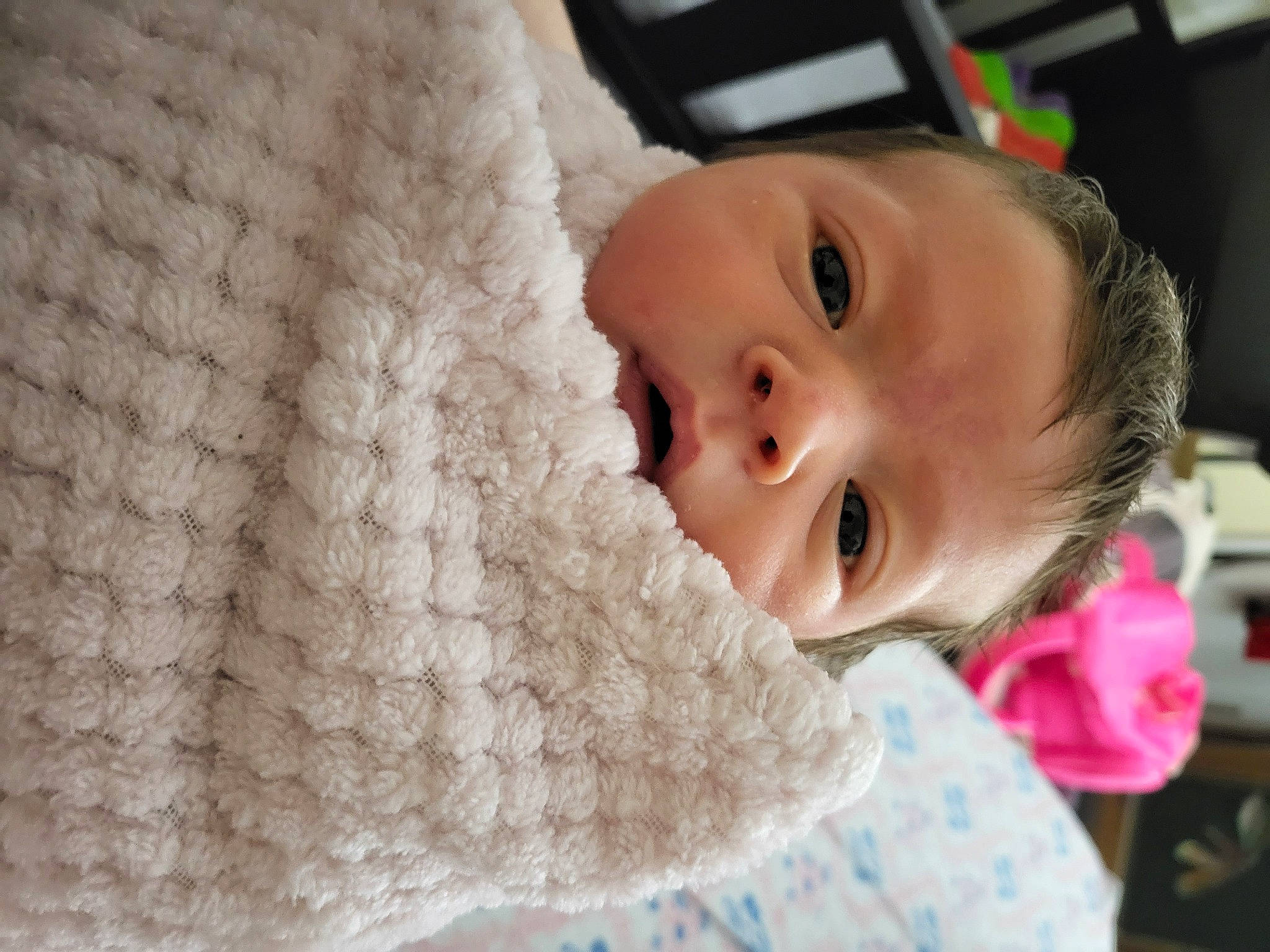 Angelina joined the competition — help win amazing prizes! baby, baby_toddler_clothing, cheek, child, chin, comfort, craft, eyelash, fashion_accessory, hairstyle, happy, head, headgear, iris, lip, nose, pattern, person, smile, toddler