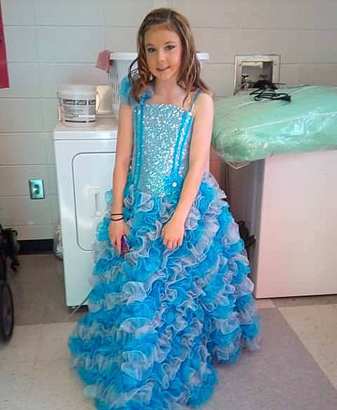 Kandice joined the competition — help win amazing prizes! aqua, blue, clothing, dress, embellishment, event, fashion_accessory, fashion_design, formal_wear, gown, haute_couture, joy, lady, neck, person, prom, ruffle, shoulder, textile, turquoise