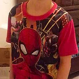 Sammy joined the competition — help win amazing prizes! cool, fictional_character, iron_man, joy, neck, person, sleeve, spider_man, superhero, t_shirt