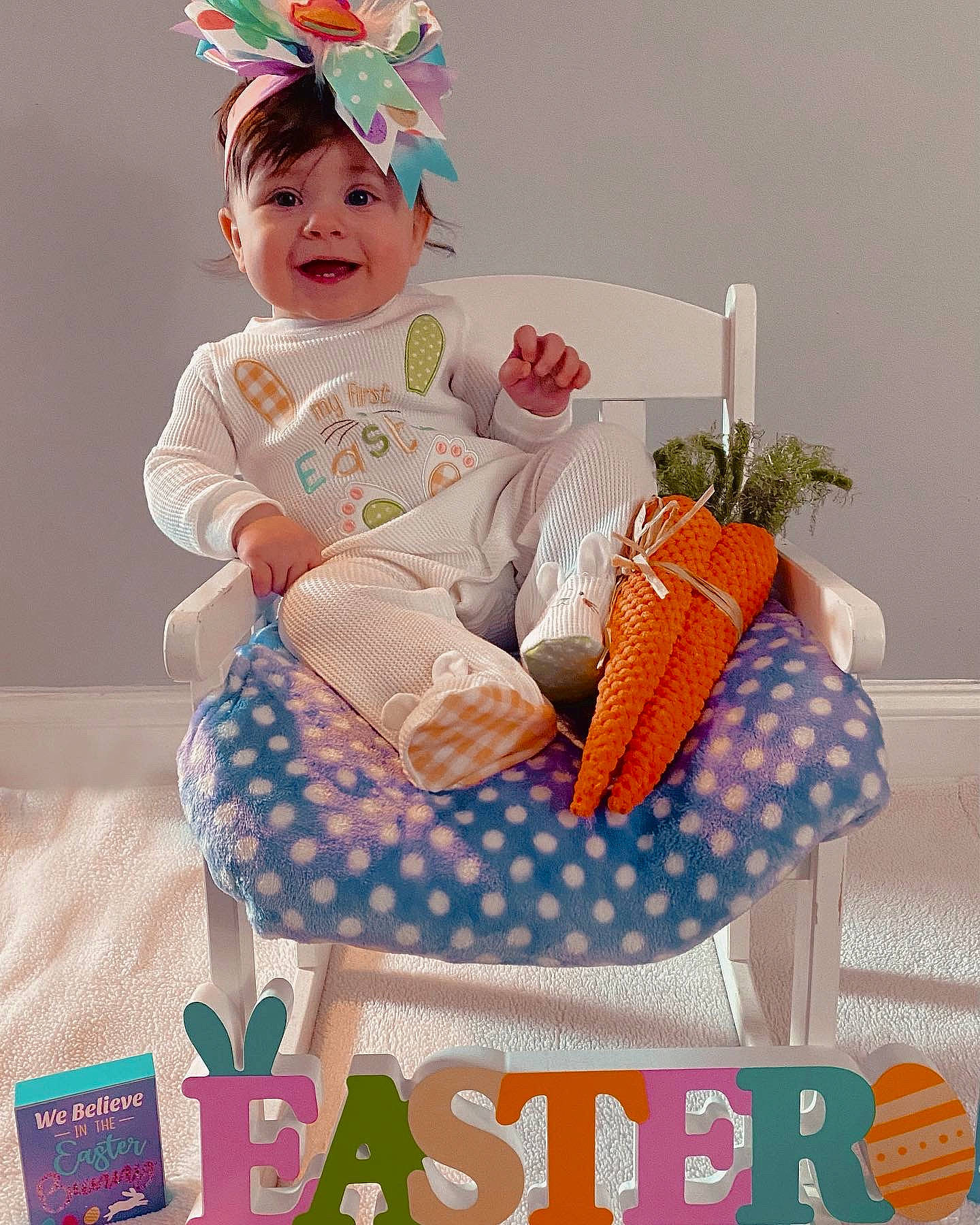 Amilia joined the competition — help win amazing prizes! baby, baby_products, baby_toddler_clothing, child, costume_hat, event, fashion_accessory, font, happy, headband, headpiece, magenta, pattern, peach, person, pink, room, sitting, smile, toddler