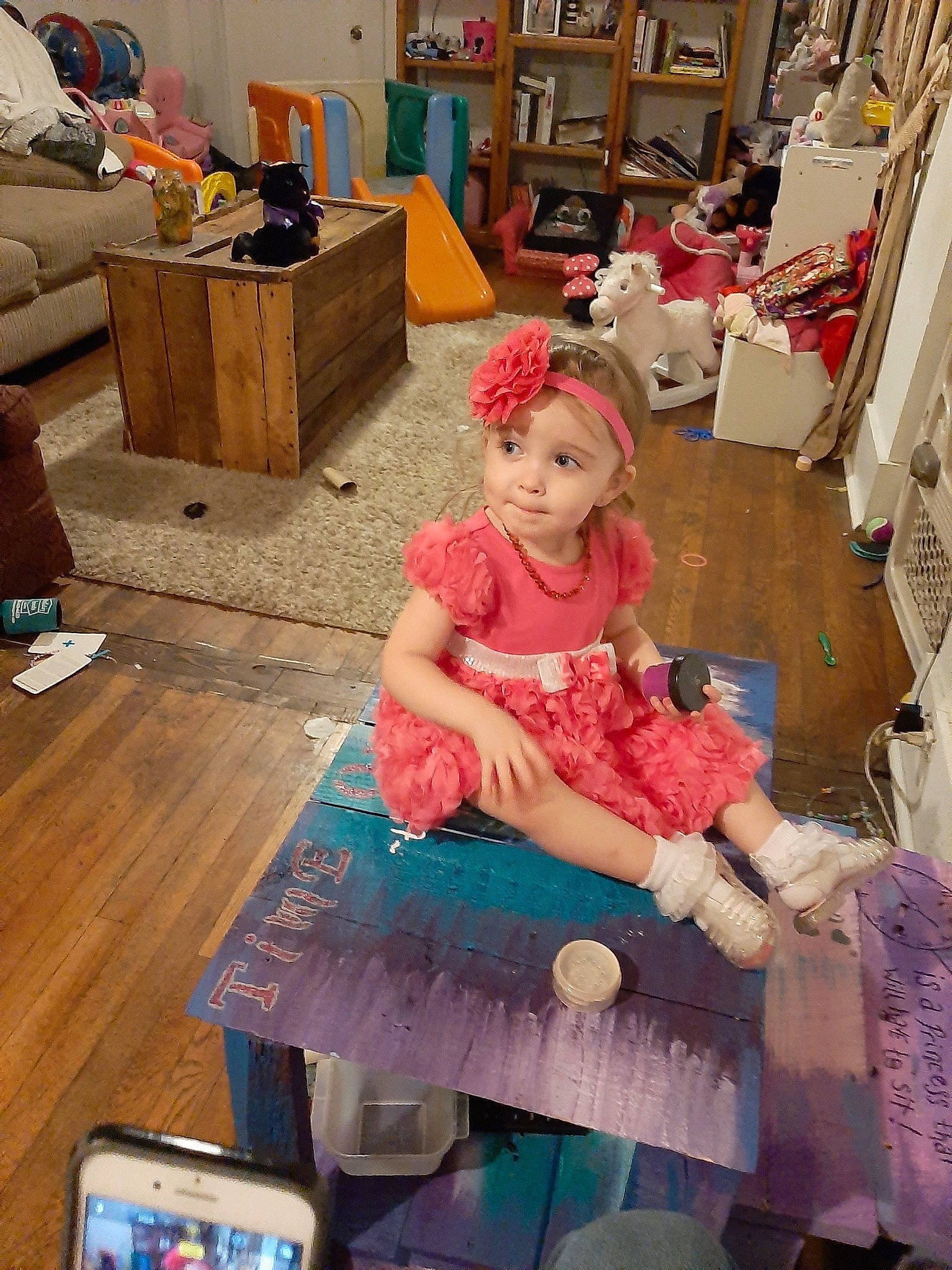 Isla joined the competition — help win amazing prizes! child, person, room, sitting, toddler, toy