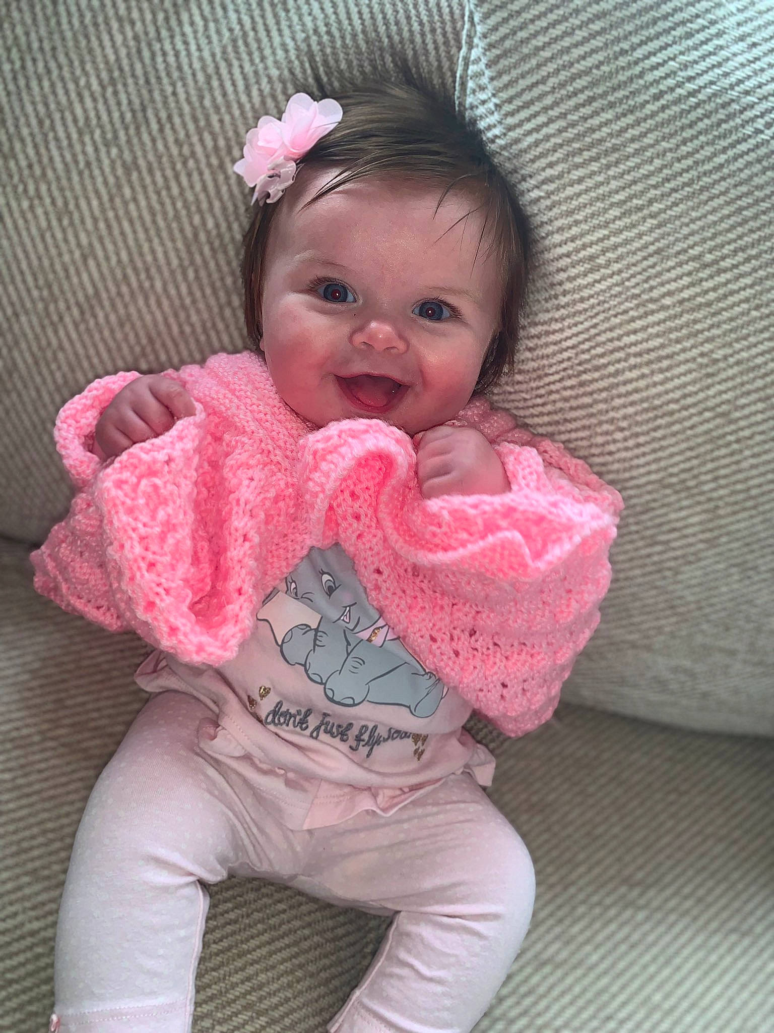 Harlie joined the competition — help win amazing prizes! baby, baby_products, baby_toddler_clothing, beauty, cheek, child, daughter, person, pink, skin, smile, toddler