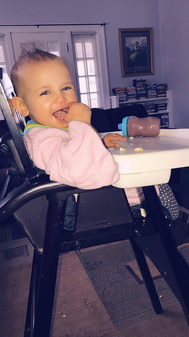 Ziyana is registered to the contest to win money with this photo: baby, chair, child, furniture, person, product, sitting, skin, toddler