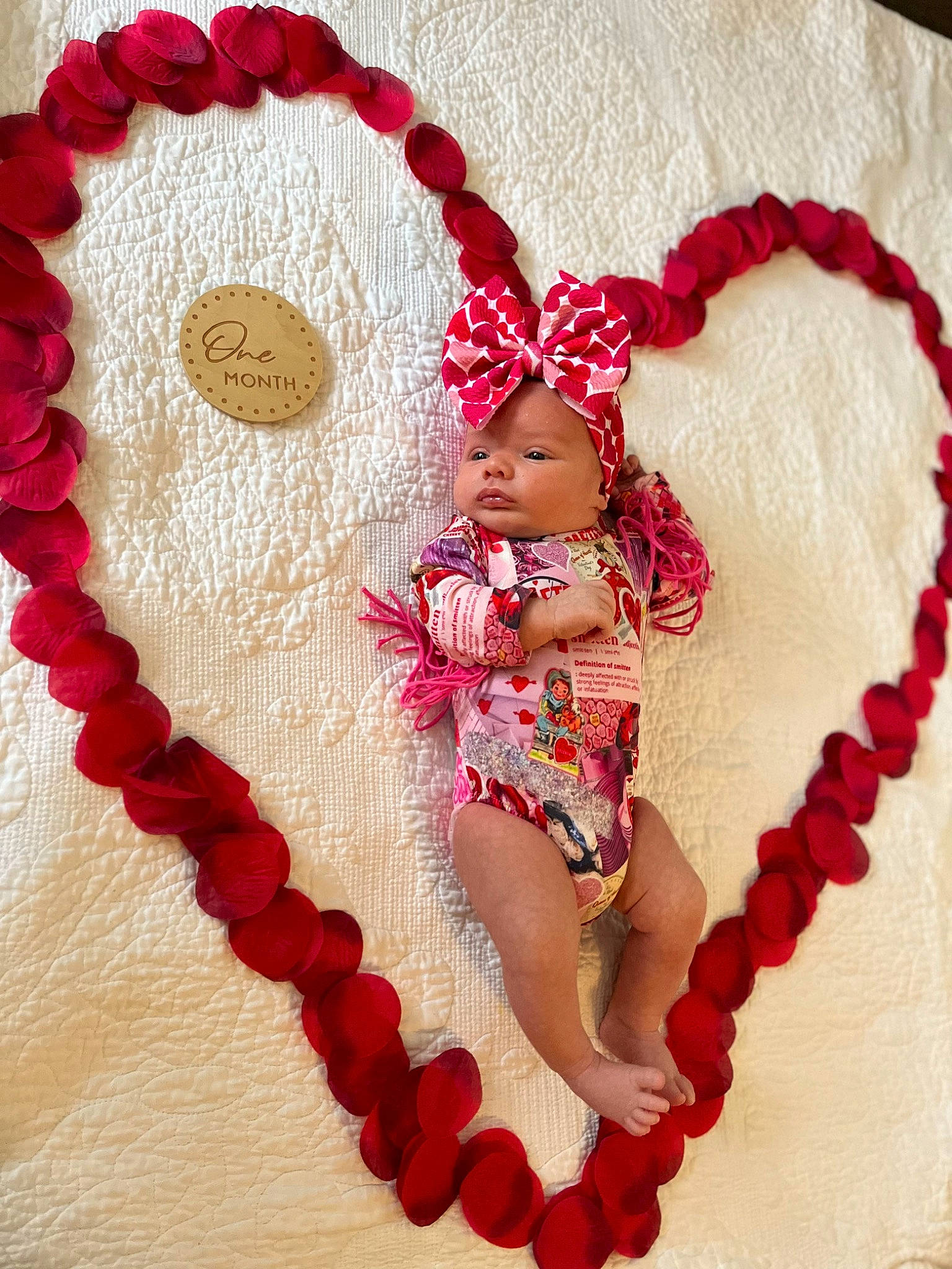 Haisley joined the competition — help win amazing prizes! art, baby, baby_toddler_clothing, carmine, craft, creative_arts, embellishment, fashion_accessory, font, hair_accessory, happy, headpiece, headwear, jewellery, magenta, pattern, peach, person, petal, textile