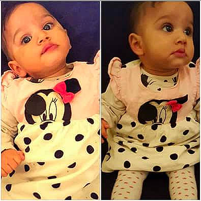 Maëlly participe au concours pour gagner de l'argent avec cette photo : baby, baby_toddler_clothing, cheek, child, design, outerwear, pattern, person, pink, polka_dot, product, sleeve, toddler