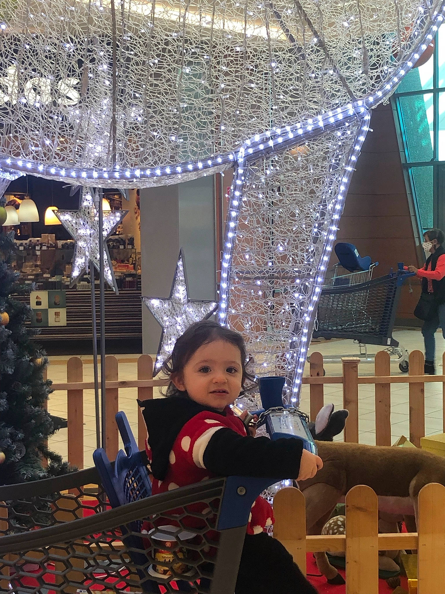 Gabrielle a rejoint le concours — aidez-le/la à gagner de superbes lots ! beauty, christmas, christmas_decoration, design, event, fashion, fun, holiday, human_settlement, leisure, light, people, person, photograph, public_space, room, snapshot, toddler, tree, winter