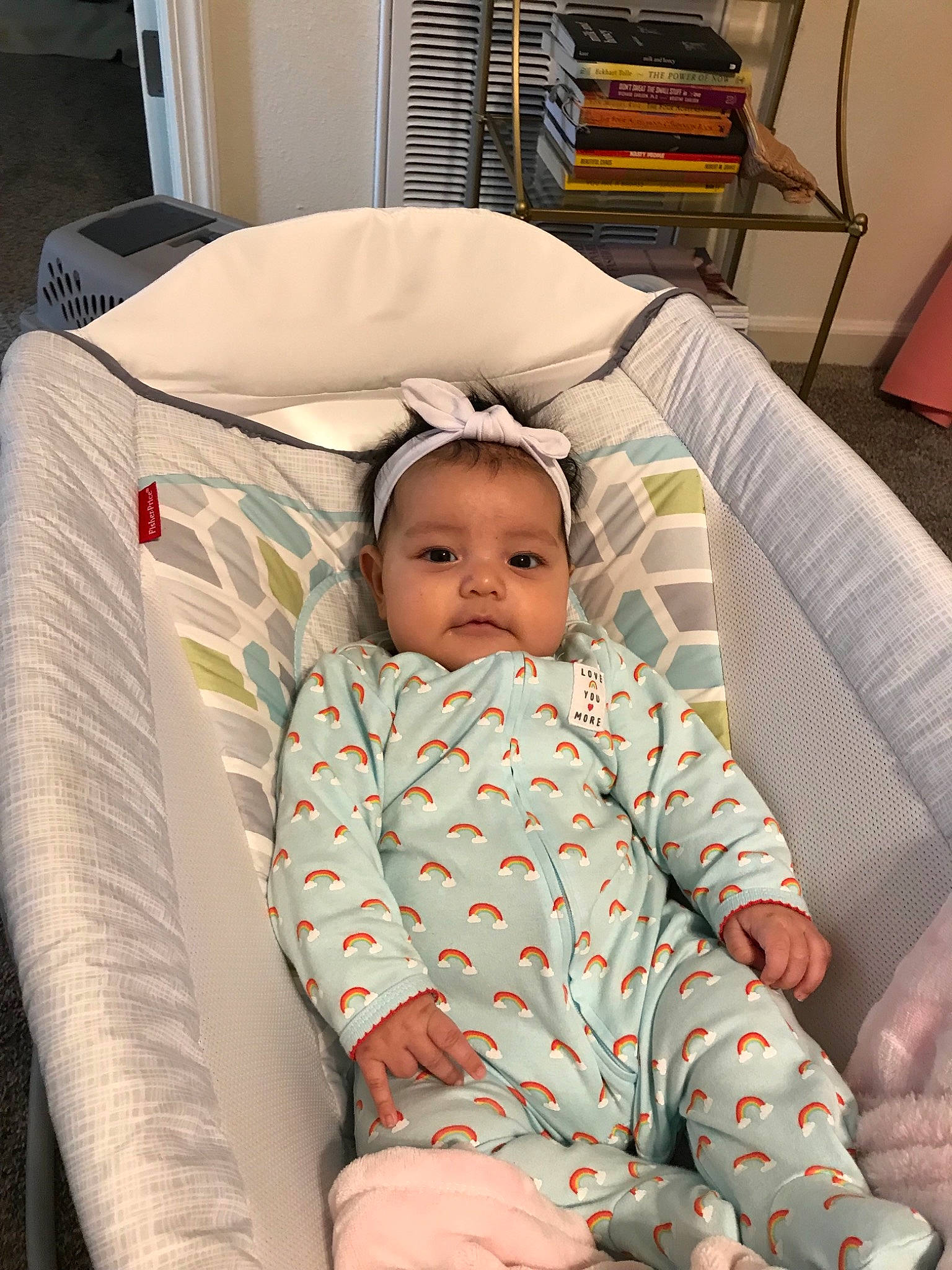 Lailani joined the competition — help win amazing prizes! baby_products, bed, bedtime, car_seat, child, day, furniture, infant, infant_bed, linens, nap, person, product, sitting, sleep, textile, toddler