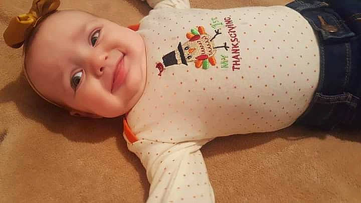 Heartlee is registered to the contest to win money with this photo: arm, cheek, child, girl, infant, person, product, skin, toddler