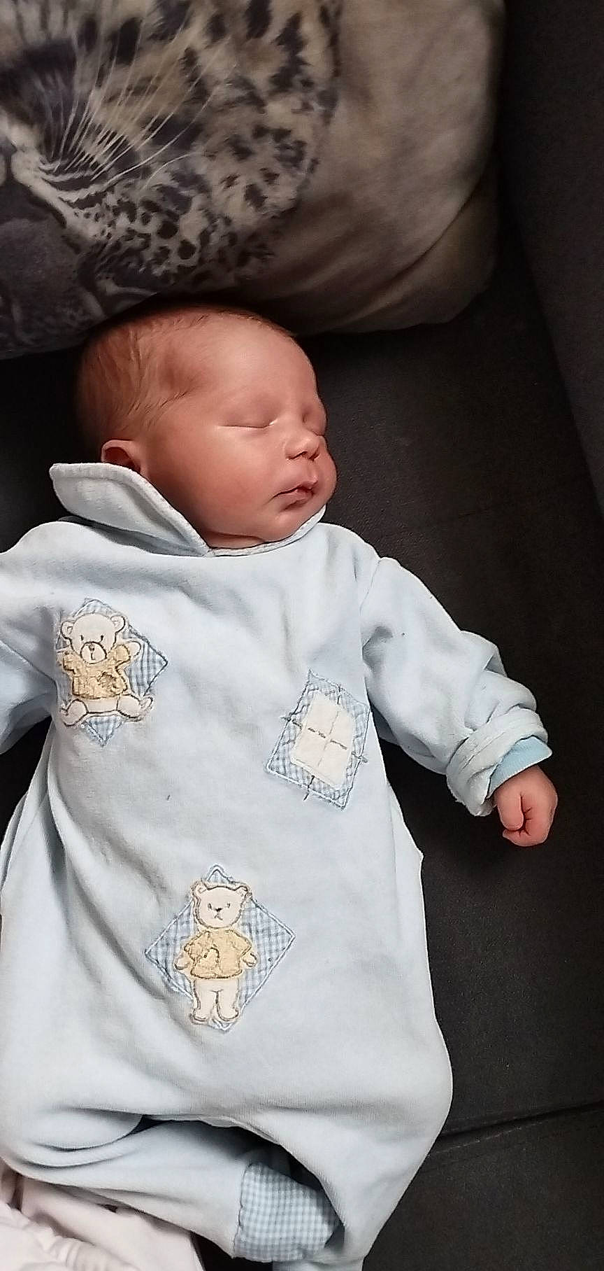 Junior Yünüs participe au concours pour gagner de l'argent avec cette photo : baby, baby_products, baby_toddler_clothing, cheek, child, collar, comfort, cool, finger, gesture, grey, hand, happy, head, neck, outerwear, person, skin, sleeve, t_shirt