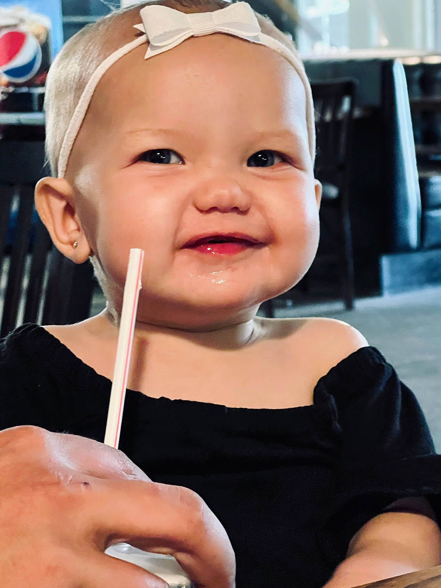 Huntleigh is registered to the contest to win money with this photo: baby, baby_toddler_clothing, beauty, cheek, child, dress, eyelash, face, finger, fun, gesture, happy, headwear, iris, joy, lip, nail, nose, person, skin