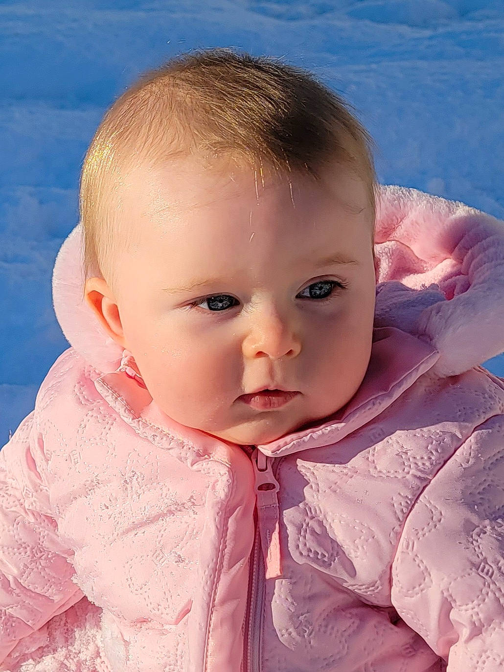 Rosabella joined the competition — help win amazing prizes! baby, baby_toddler_clothing, cheek, child, chin, collar, ear, eyelash, fun, happy, head, iris, lip, neck, nose, pattern, person, pink, skin, sleeve