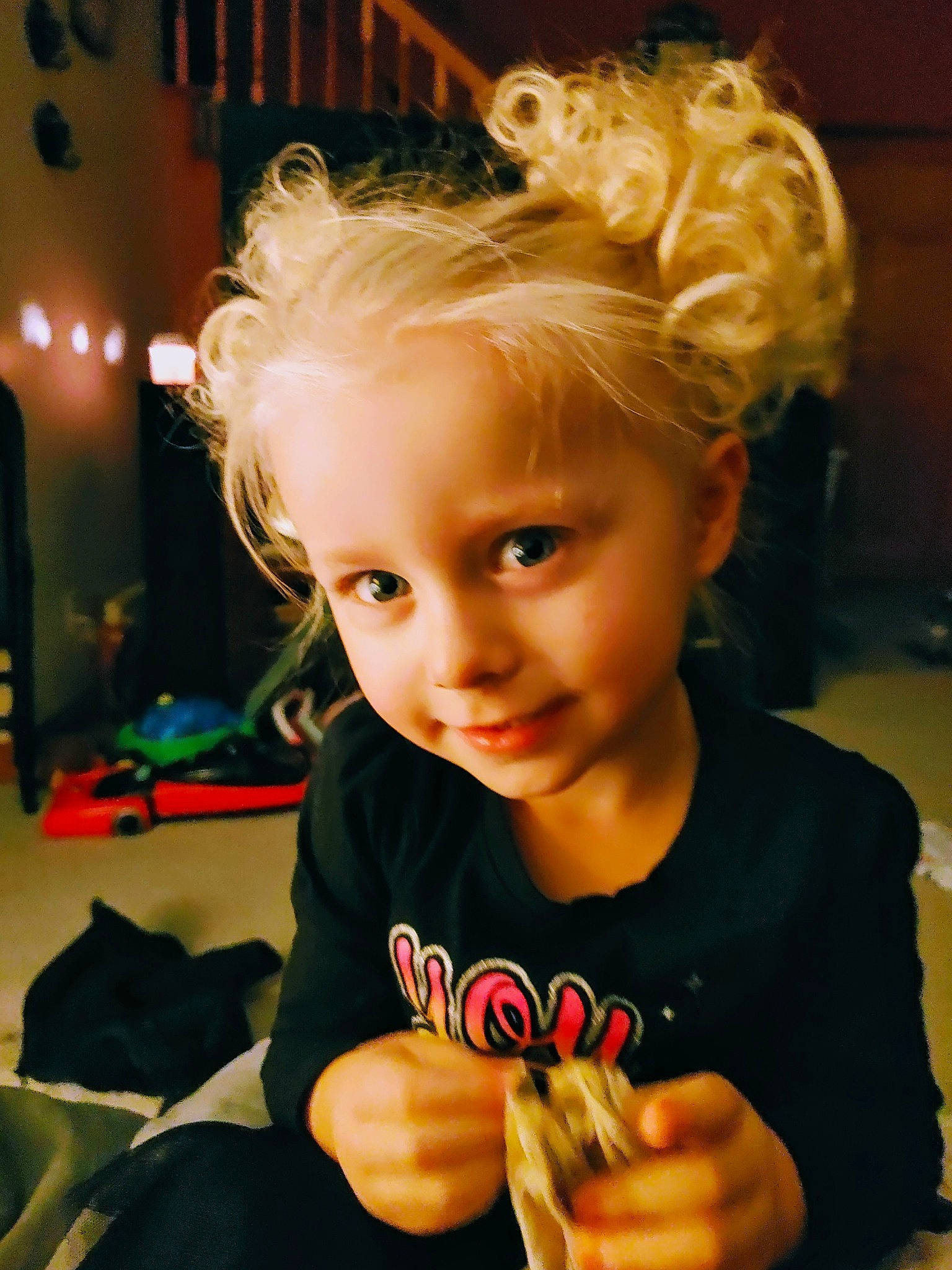 Zeppelin joined the competition — help win amazing prizes! beauty, blond, carmine, cheek, child, ear, event, fun, gesture, hair, hairstyle, happy, headpiece, joy, lip, nail, organ, person, sitting, smile