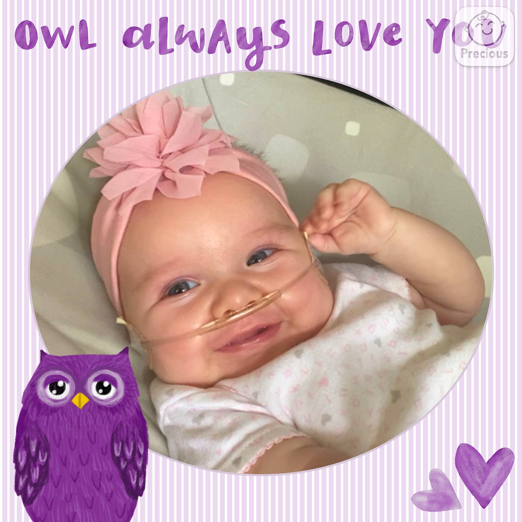 Laikyn is registered to the contest to win money with this photo: baby, baby_products, baby_toddler_clothing, child, hair_accessory, headgear, headwear, person, photo_caption, photography, pink, product, toddler