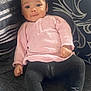 Alyza is registered to the contest to win money with this photo: baby, blackhair, brownhair, clothing, dimples, face, hair, happy, head, jeans, pants, person, photography, portrait, sitting, sleeve, smile