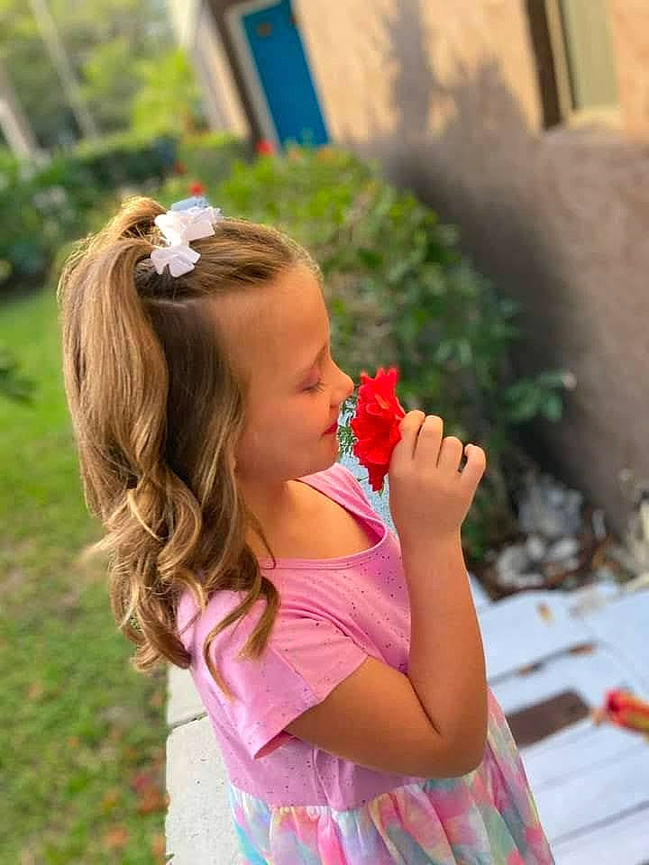 Sadie Grace joined the competition — help win amazing prizes! brown_hair, child, earrings, fashion_accessory, fun, grass, happy, jewellery, leisure, lip, long_hair, magenta, person, pink, plant, portrait_photography, recreation, summer, sweetness, toddler