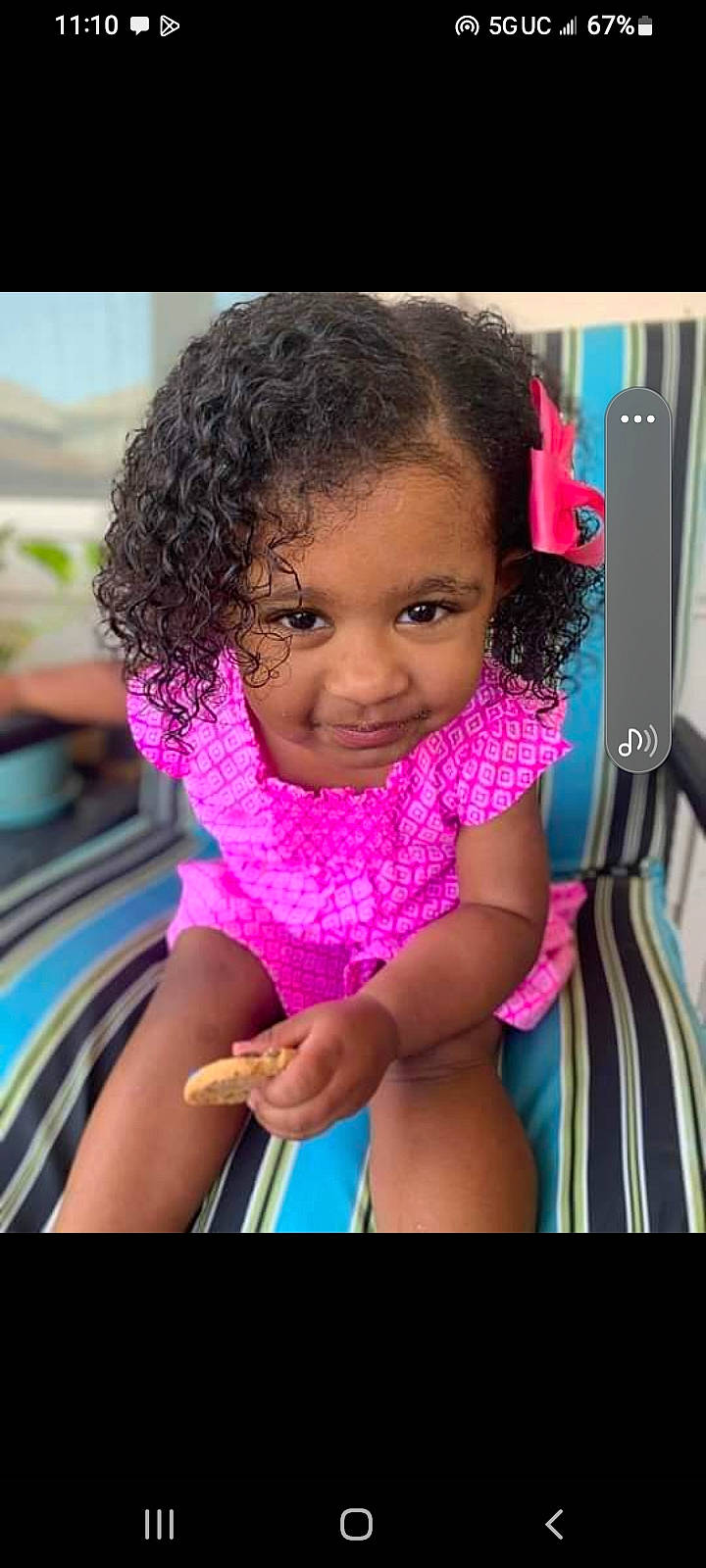 Amara is registered to the contest to win money with this photo: baby_toddler_clothing, beauty, black_hair, cheek, child, dress, eyebrow, eyelash, fun, hair, hairstyle, happy, leisure, lip, magenta, nose, person, pink, skin, smile