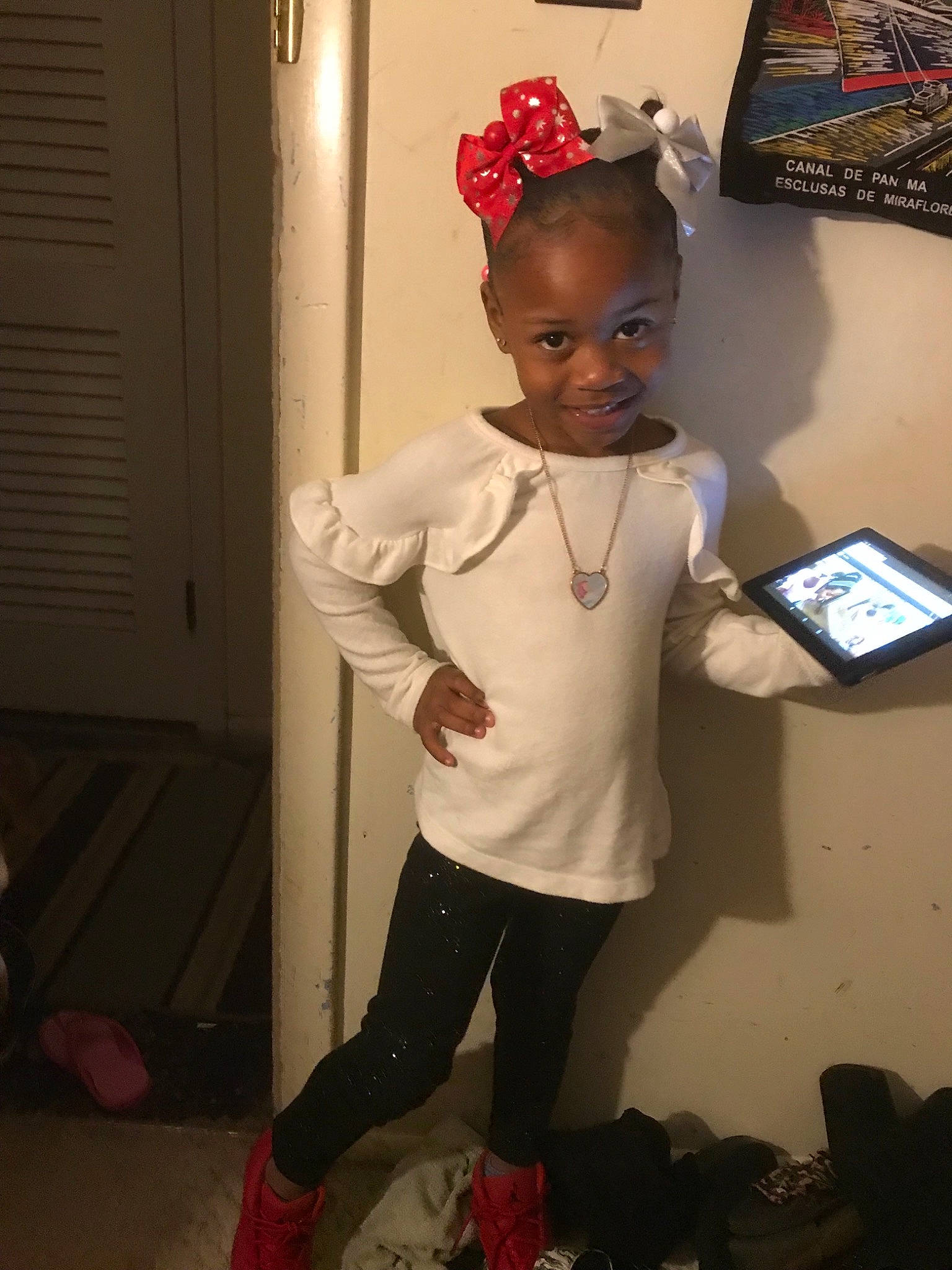 Rmoni joined the competition — help win amazing prizes! child, ear, electronic_device, fashion_accessory, hair_accessory, head, headband, headgear, joint, joy, person, shoe, sleeve, standing, t_shirt, toddler