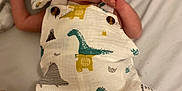 Bruno a rejoint le concours — aidez-le/la à gagner de superbes lots ! baby, infant, pacifier, hat, clothing, dinosaur_print, sleeping, bed, blanket, cute, newborn, child, soft, resting, comfort, fabric, pattern, small, peaceful, skin