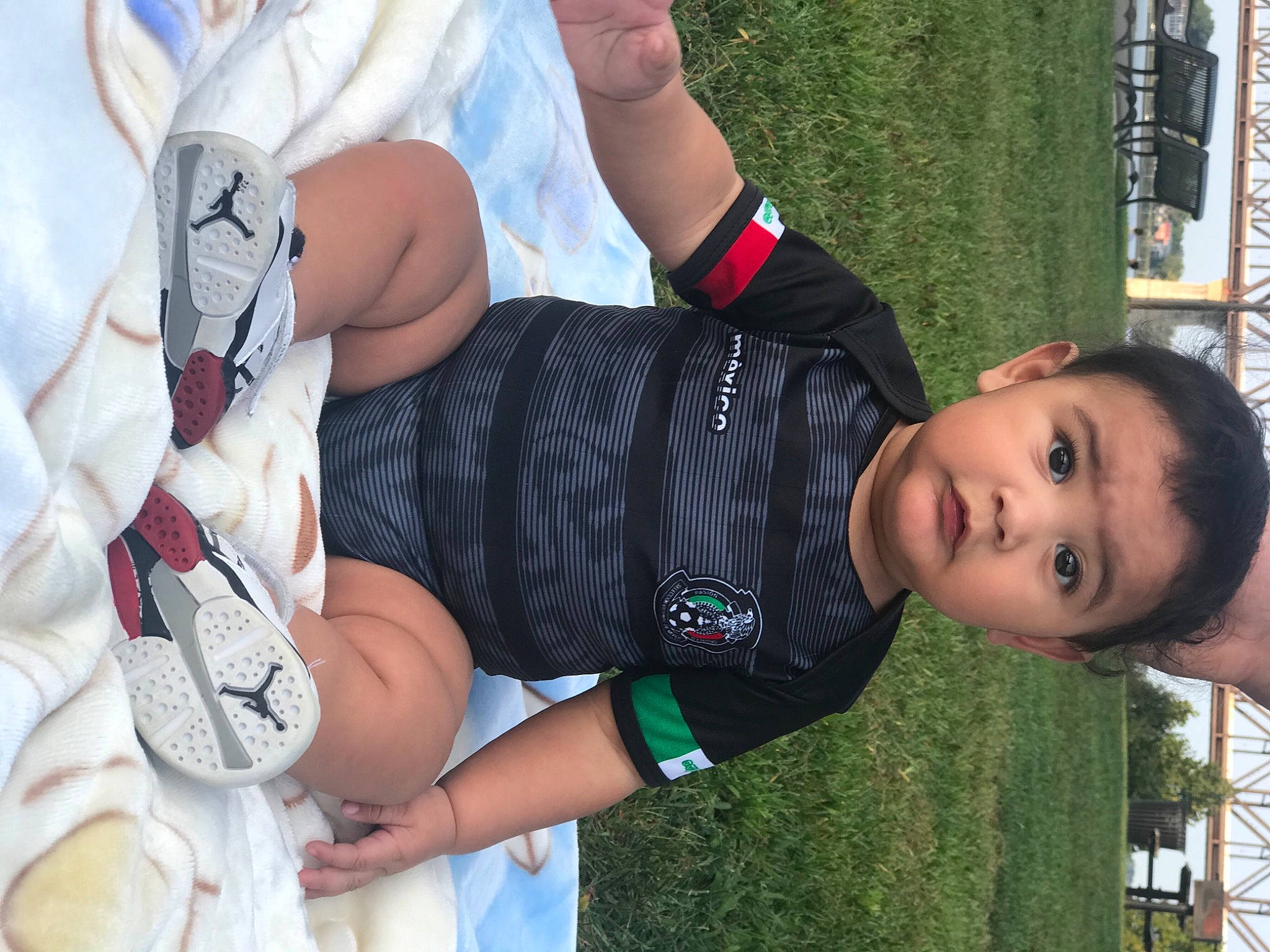 Ismael joined the competition — help win amazing prizes! baby_toddler_clothing, person