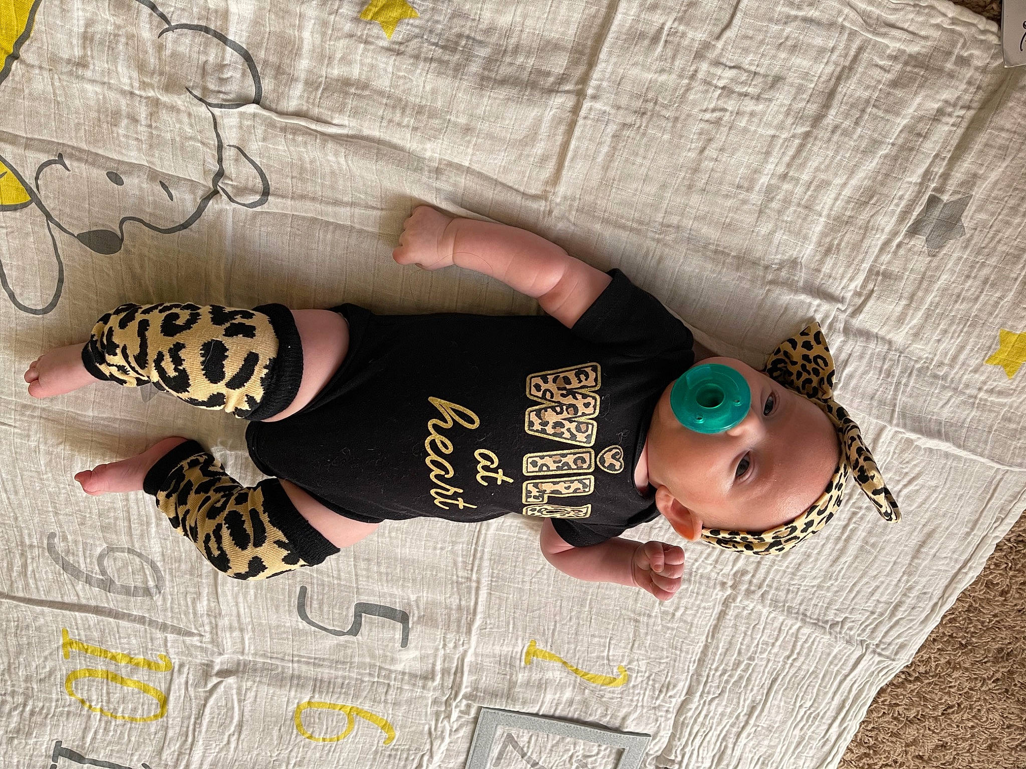 Saylor joined the competition — help win amazing prizes! art, baby, baby_products, baby_toddler_clothing, child, cool, finger, flooring, font, leg, linens, mammal, pattern, person, product, sleeve, t_shirt, textile, thigh, toddler
