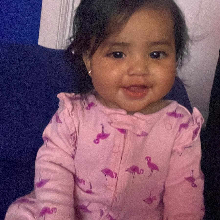 Isabella joined the competition — help win amazing prizes! baby, bodypart, child, clothing, coat, door, face, female, girl, happy, head, laughing, mouth, pajamas, person, photography, portrait, purple, smile, teeth